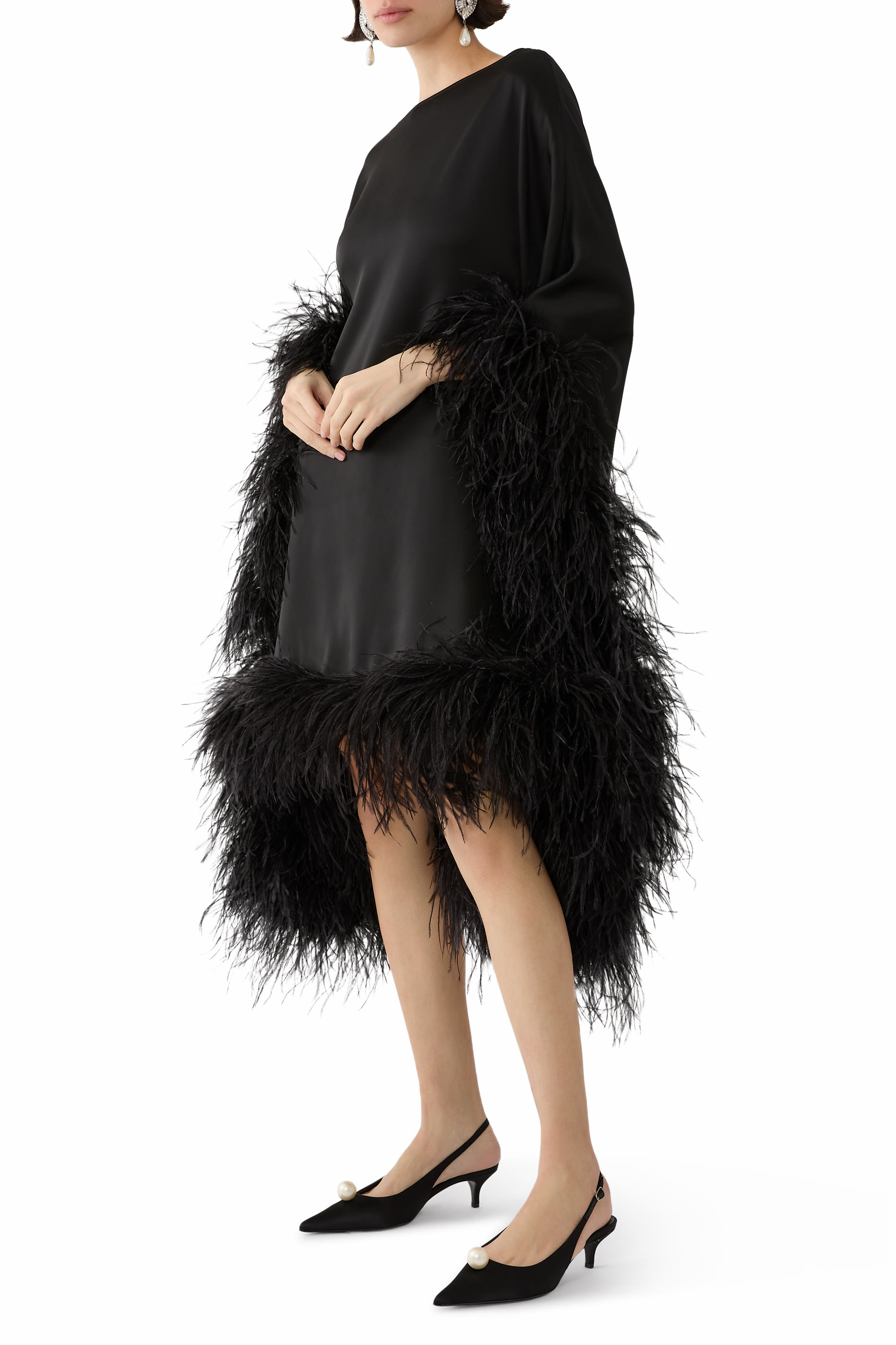 Slingback Pearl Kitten Heels