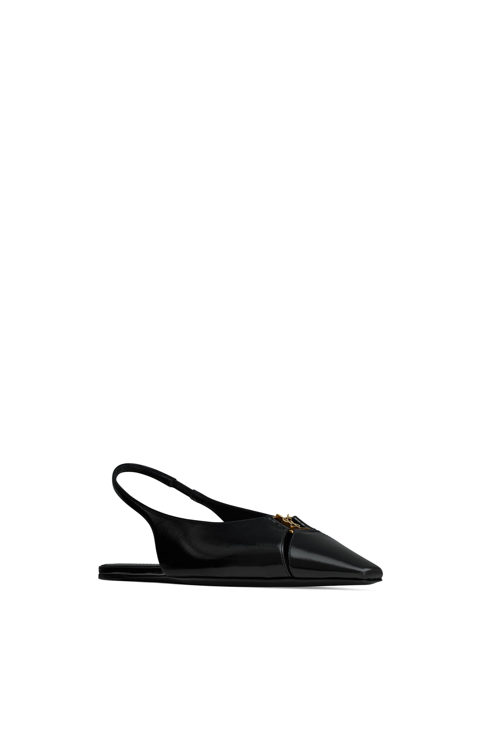 Babylone Slingback Flats in Smooth Leather 