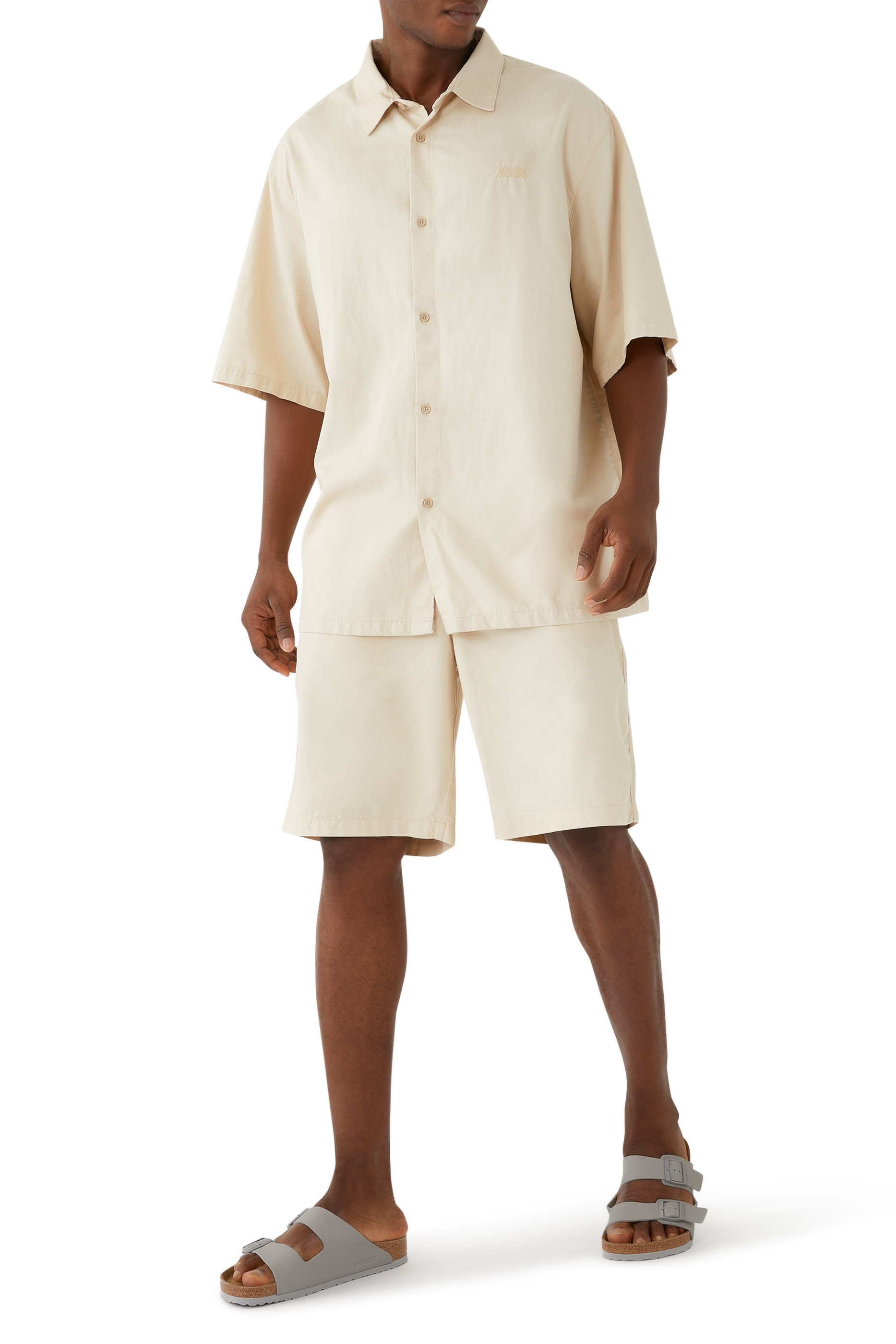 Button-Up Twill Shirt