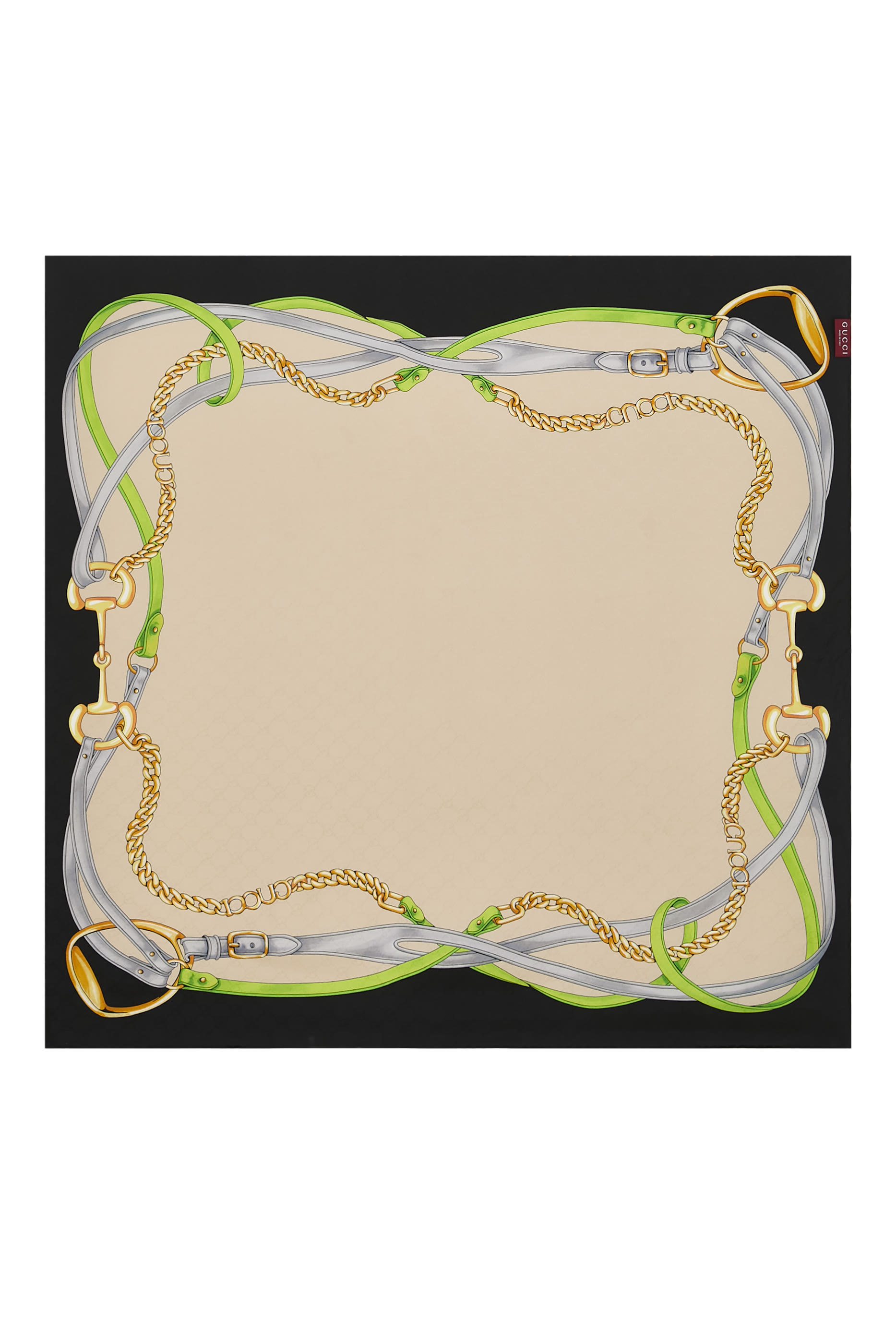 Printed Silk Carr&eacute;