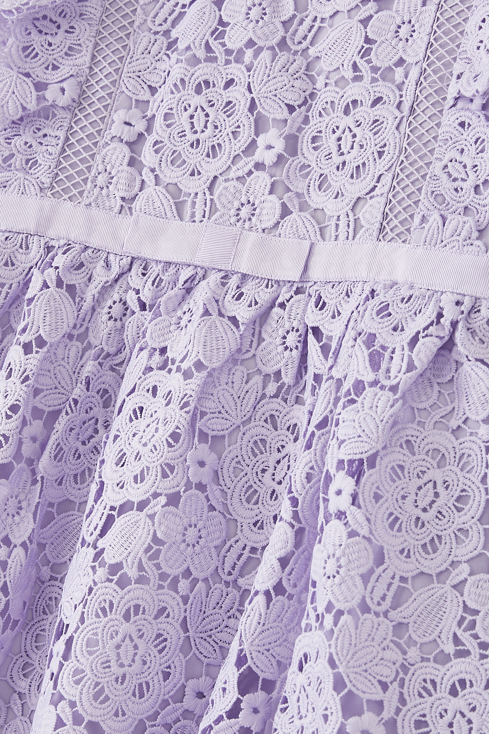 Kids Scalloped Floral Lace Dress