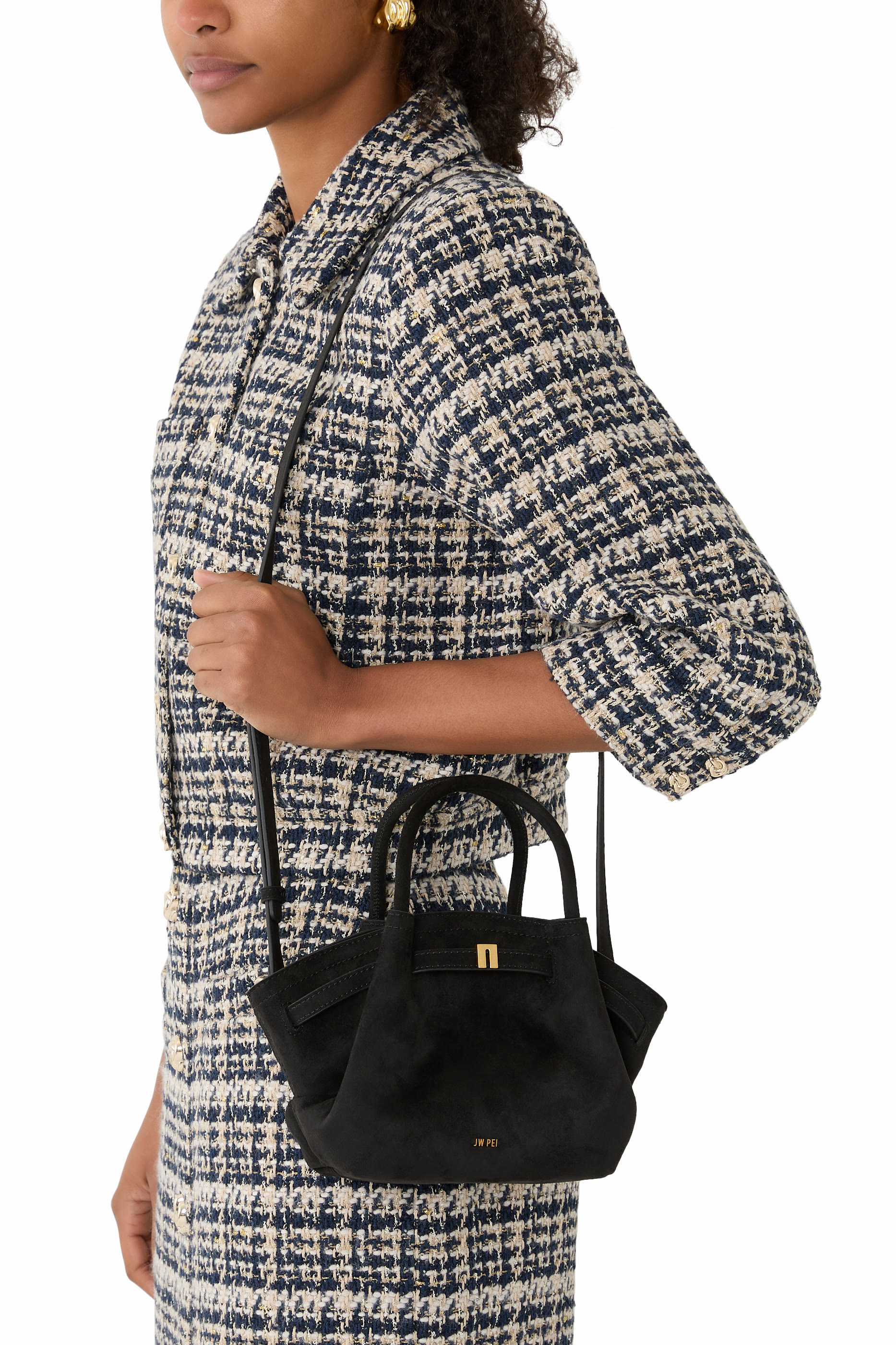 Hana Mini Faux Suede Tote Bag