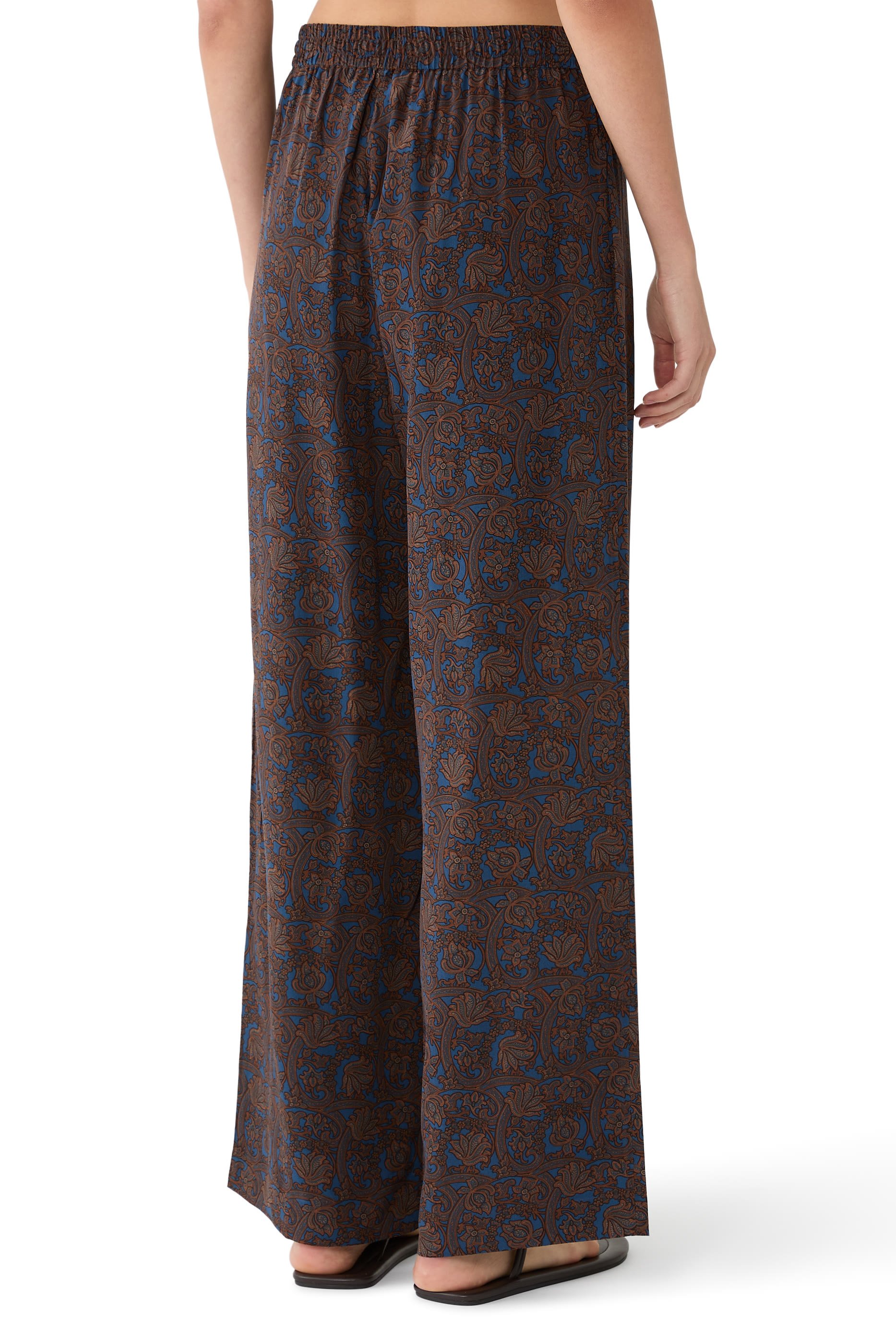 Drawstring Agave Print Pants