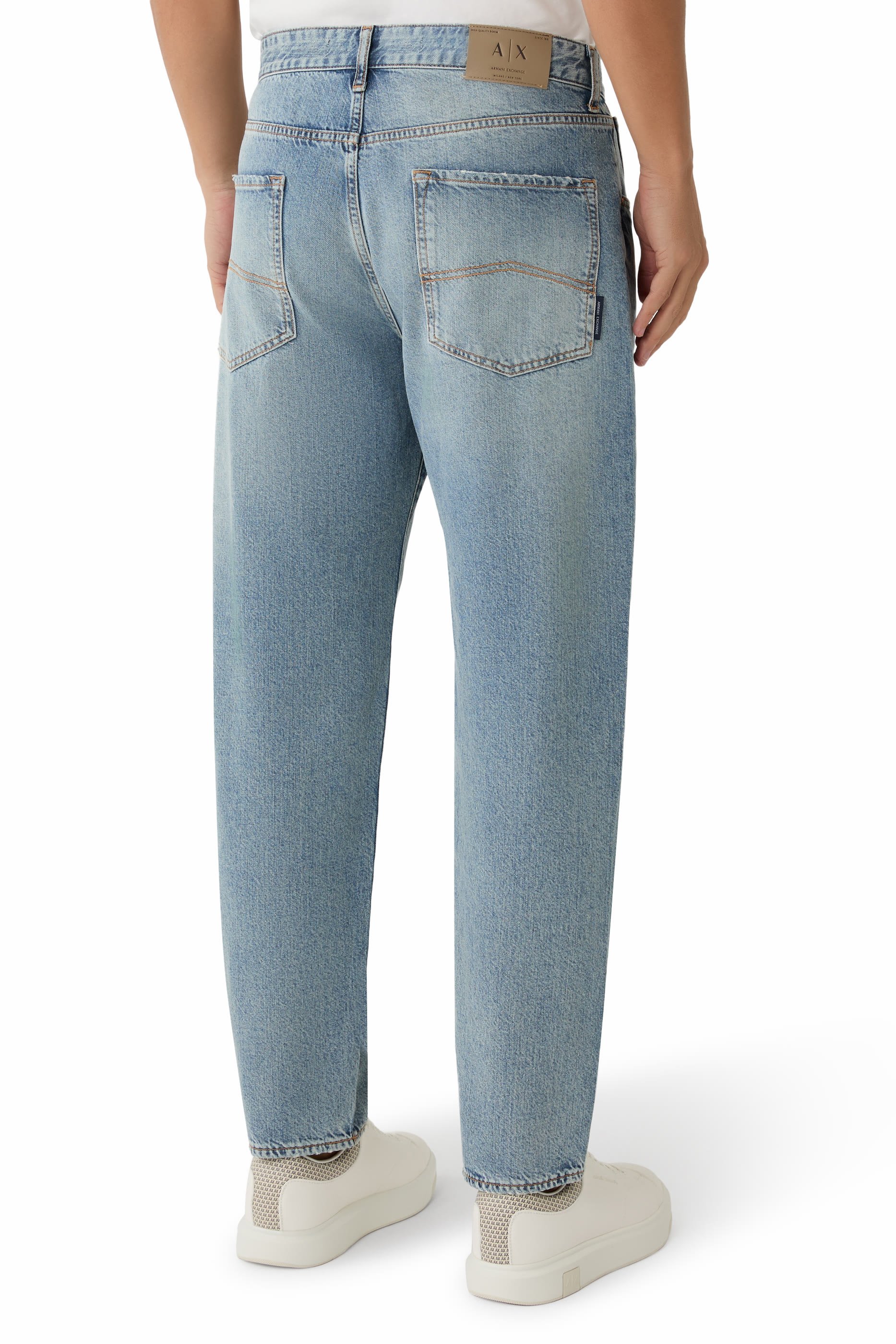 Loose-Fit Tapered Denim Jeans
