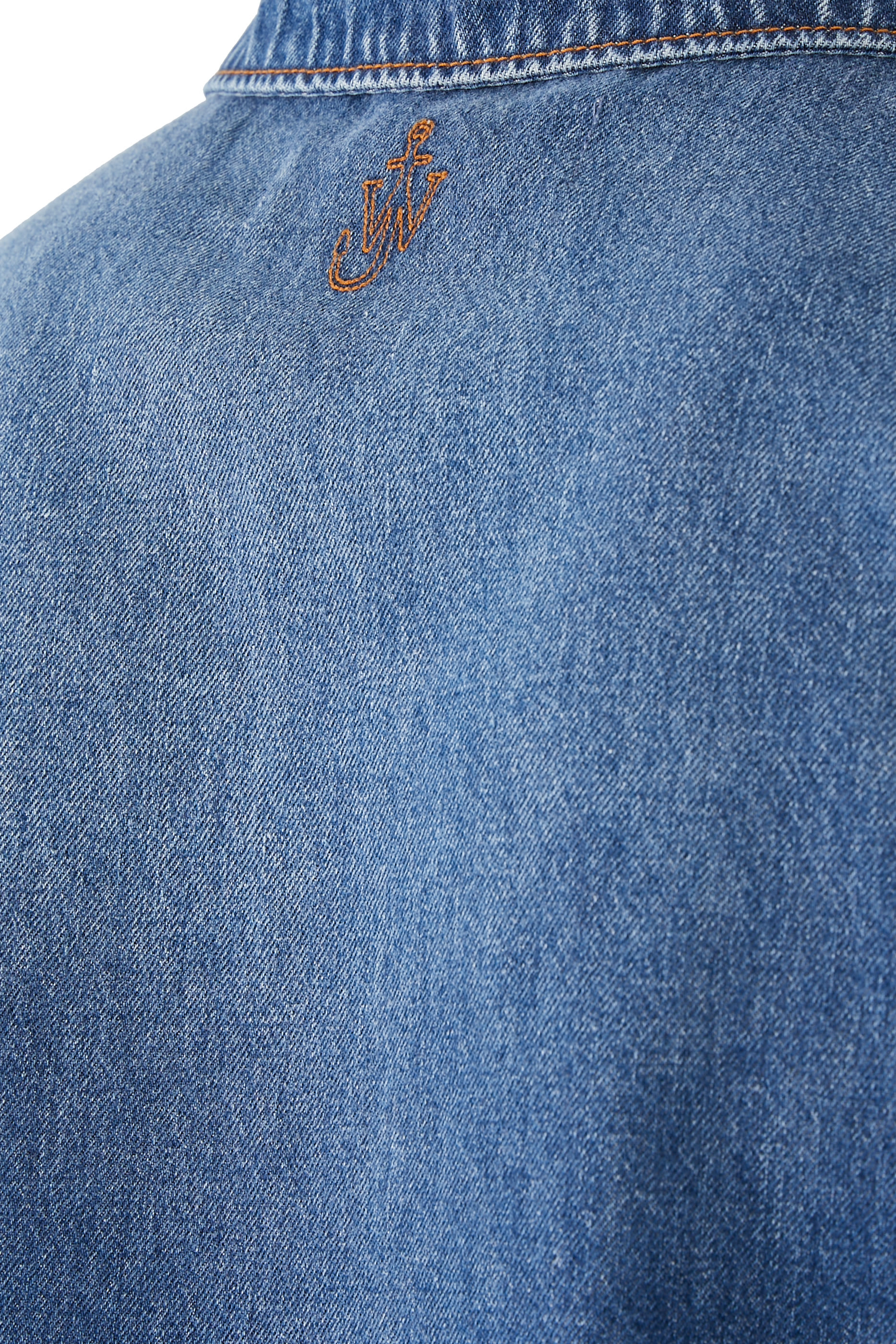 Short Sleeve Denim Polo Shirt