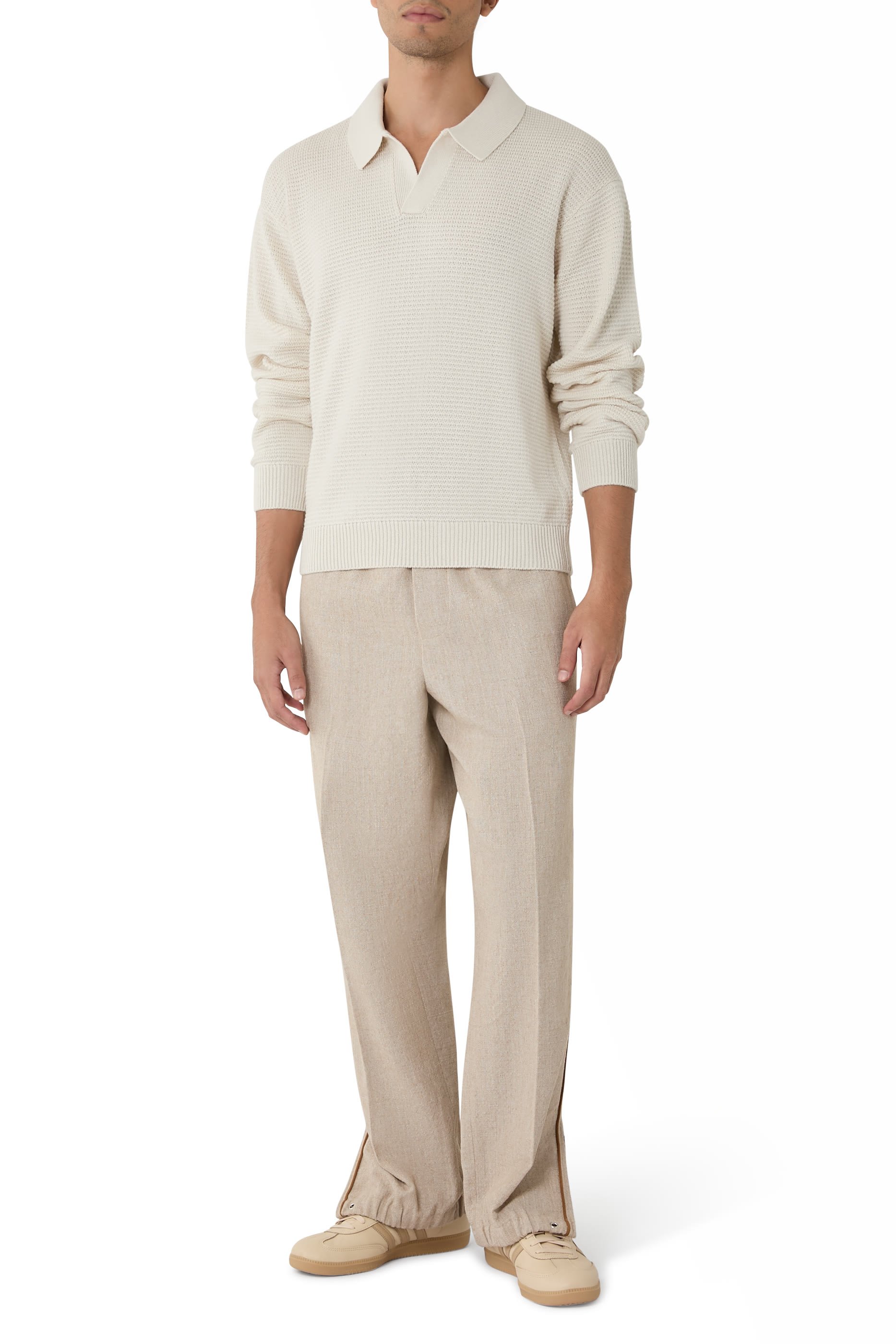 Textured Wool Cashmere Sweater