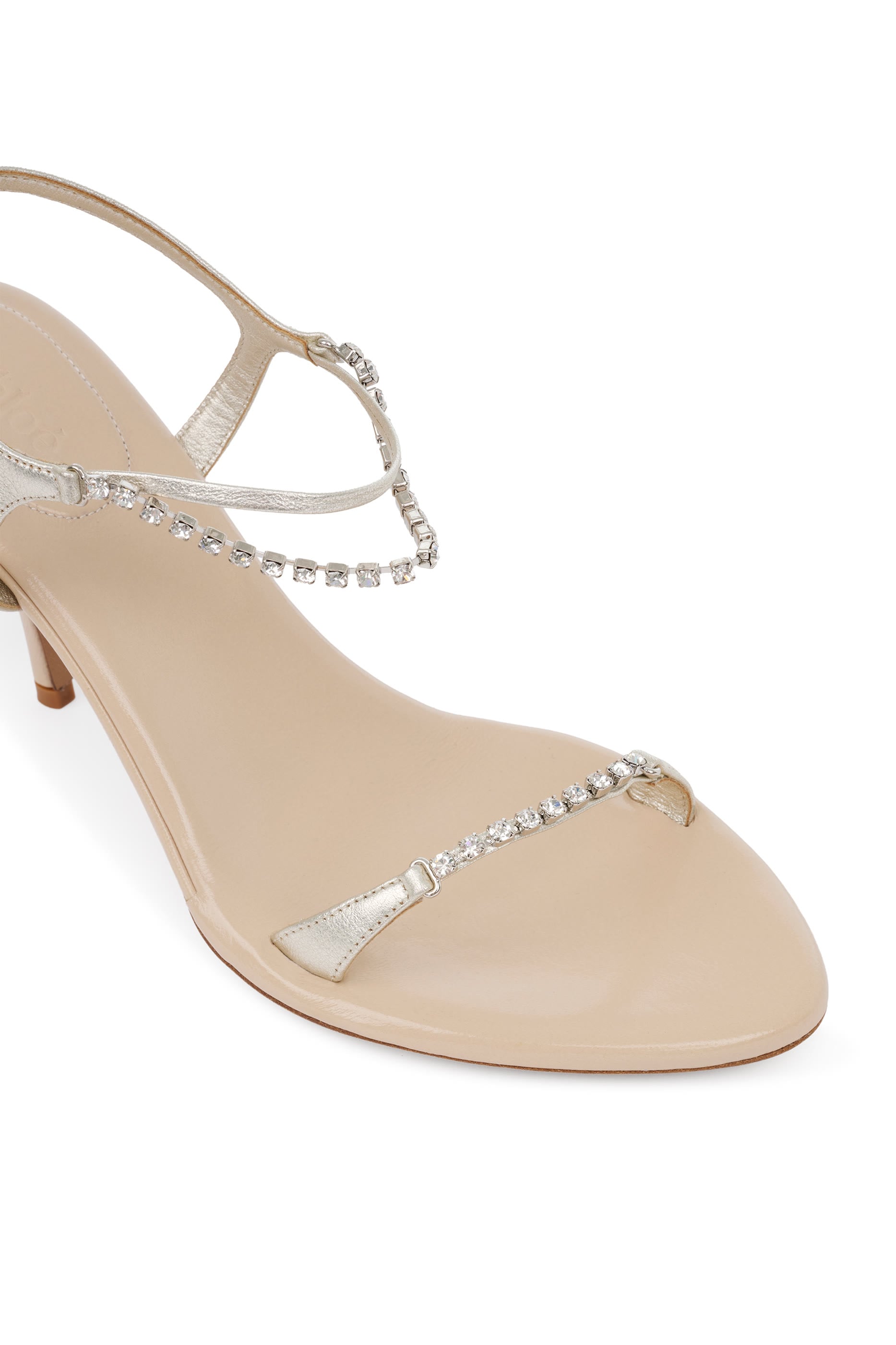 Strappy Crystal-Embellished Sandals