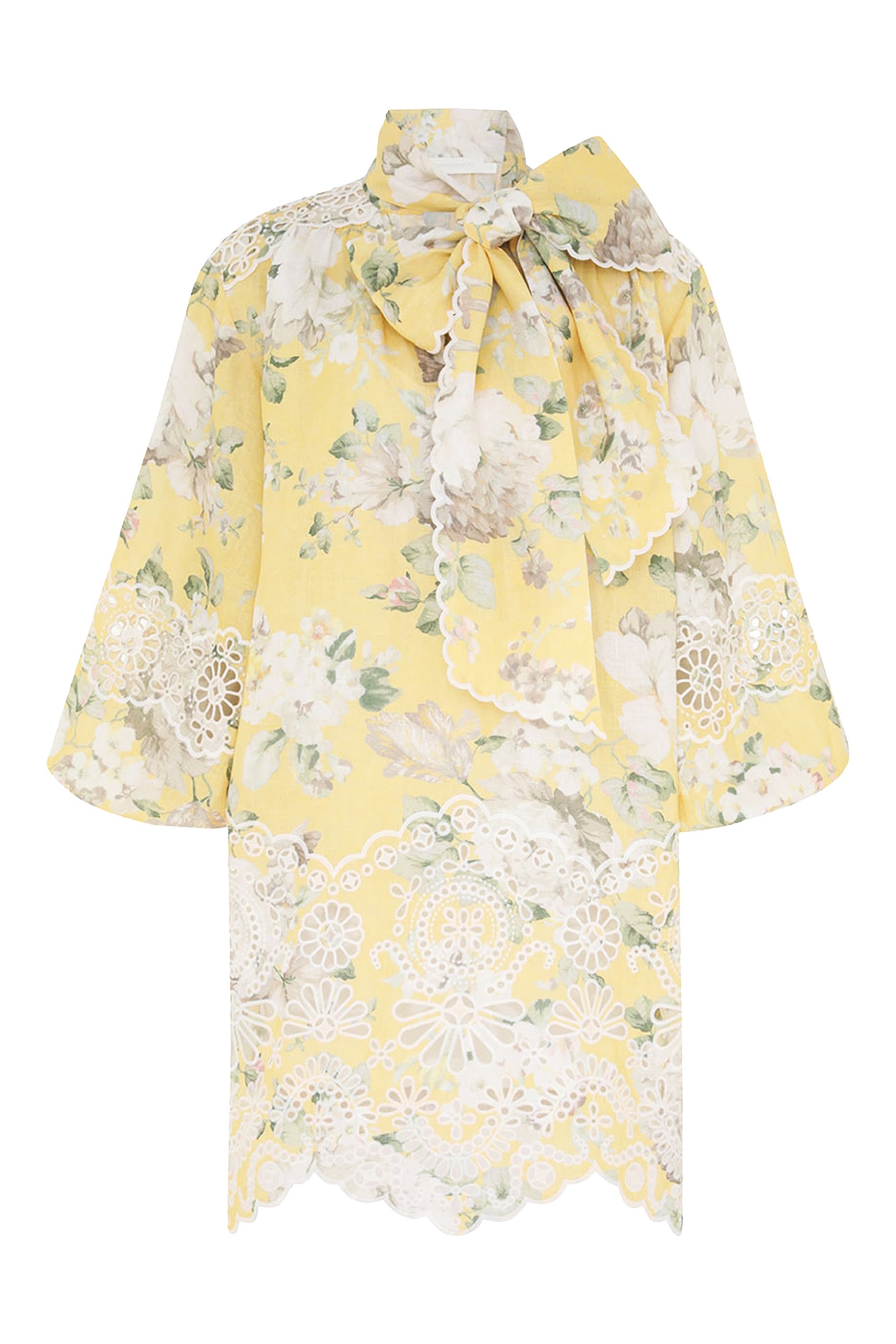 Acacia Broderie Tie Mini Dress