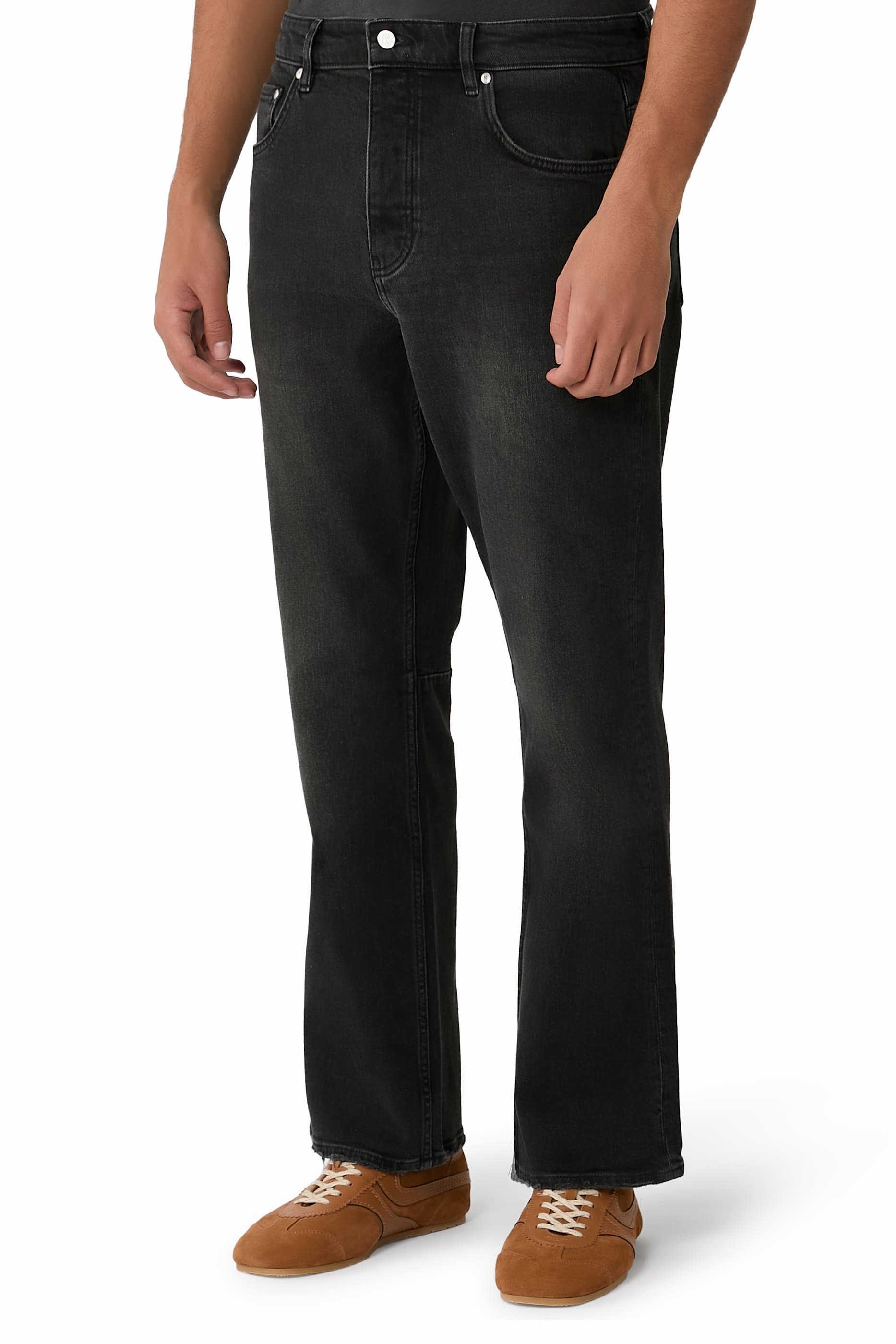 Boot Cut Denim Trousers