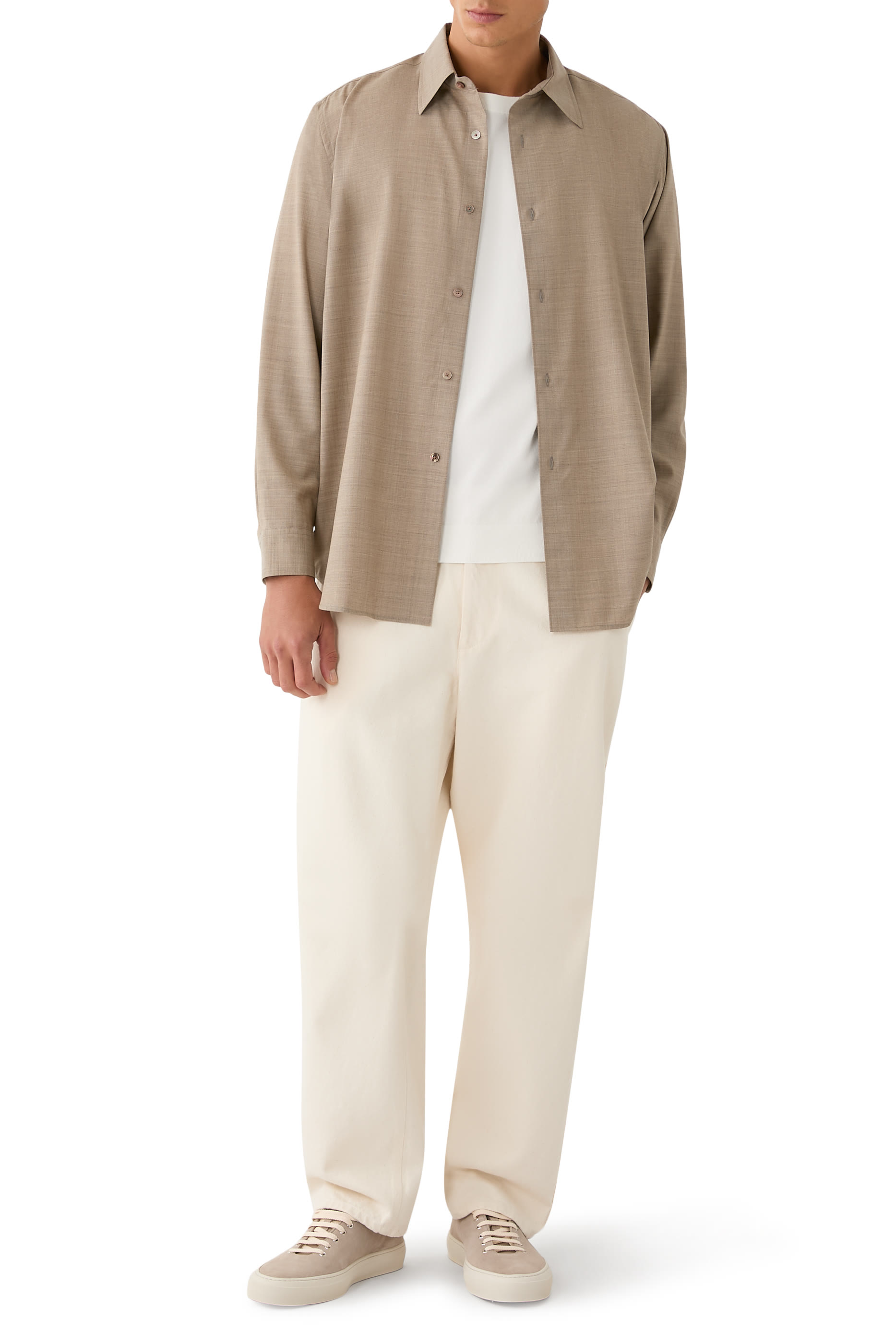 Super Fine Tropical Wool Shirt