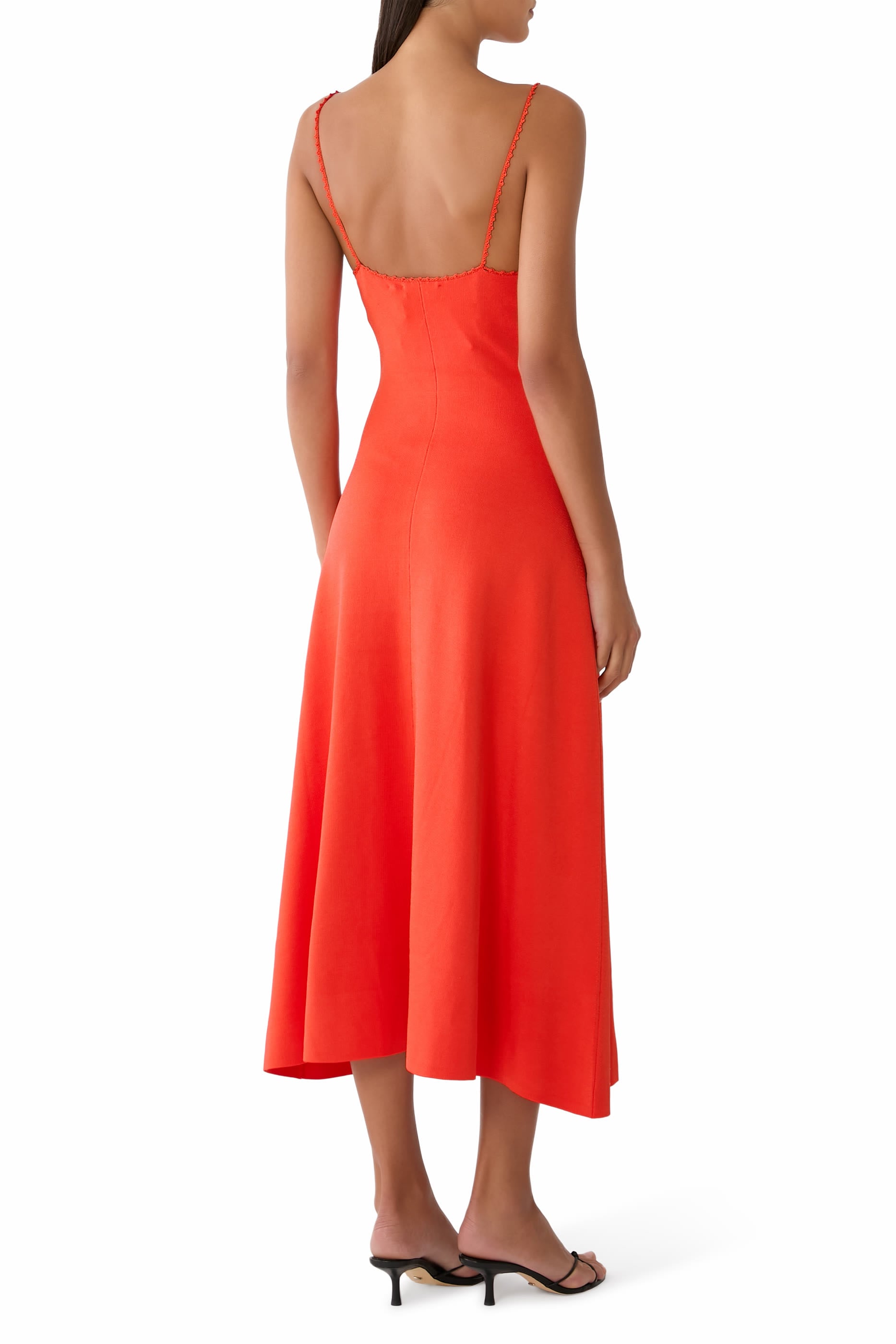 Embroidered Detail Midi Dress