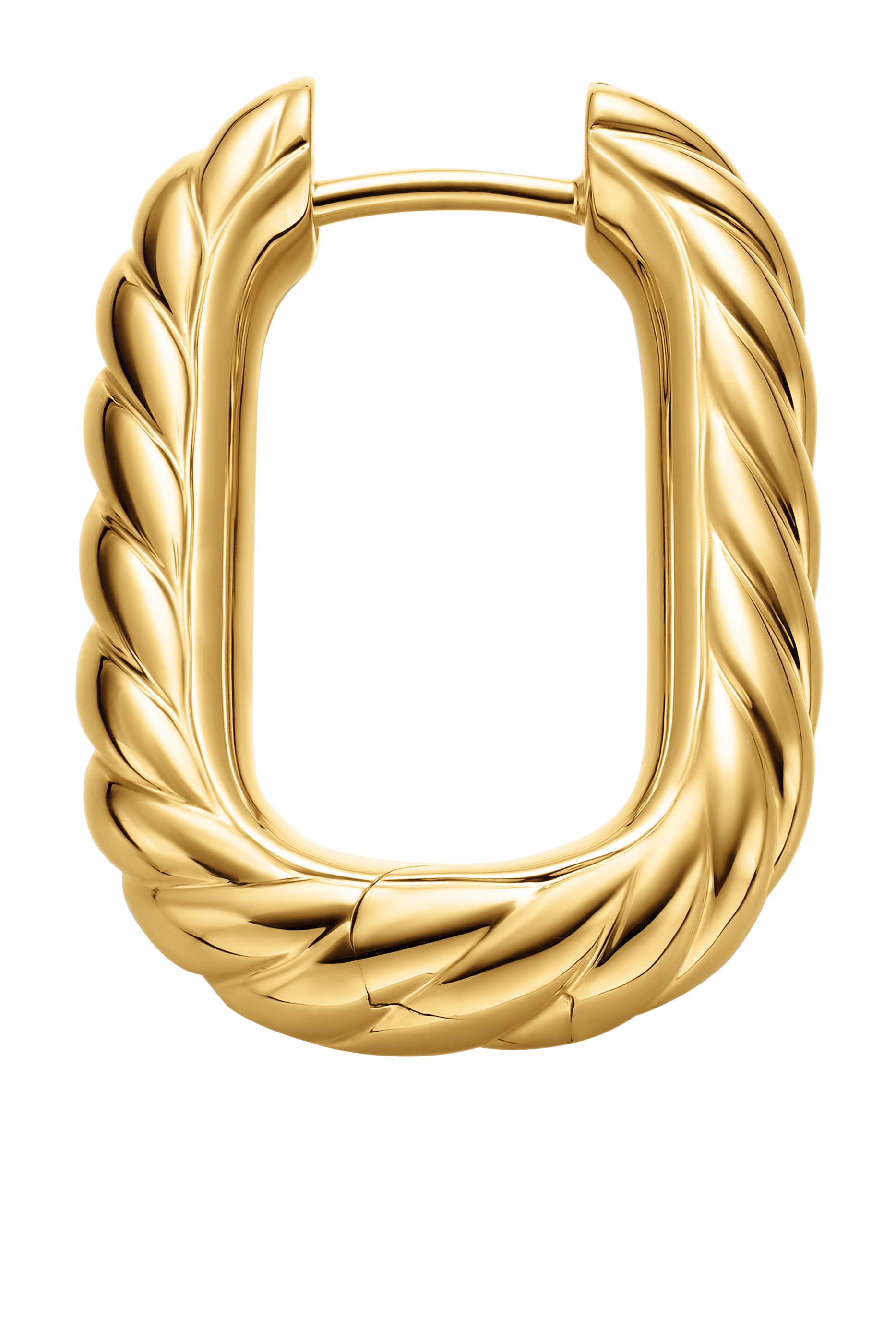 DY Madison® Cable Hoop Earrings, 18K Yellow Gold