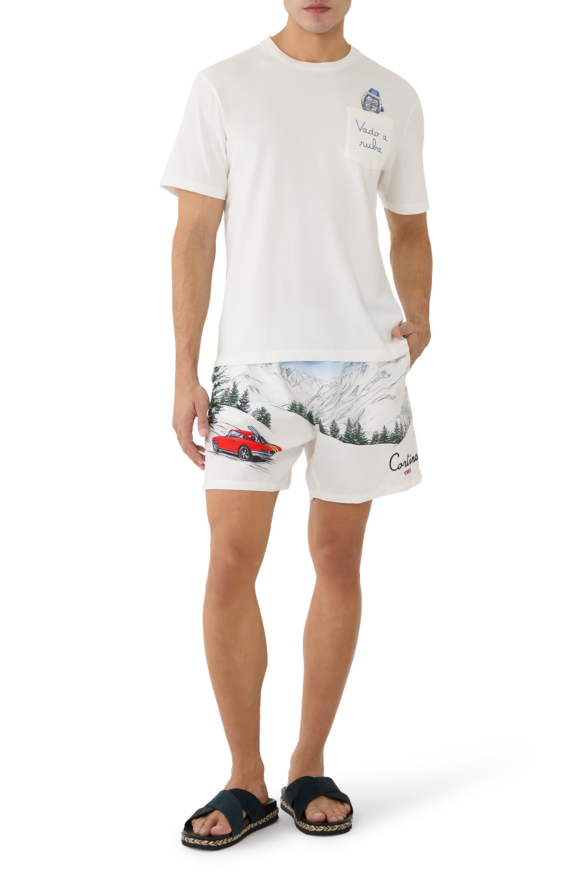 Gustavia Cortina Placed Print Swim Shorts