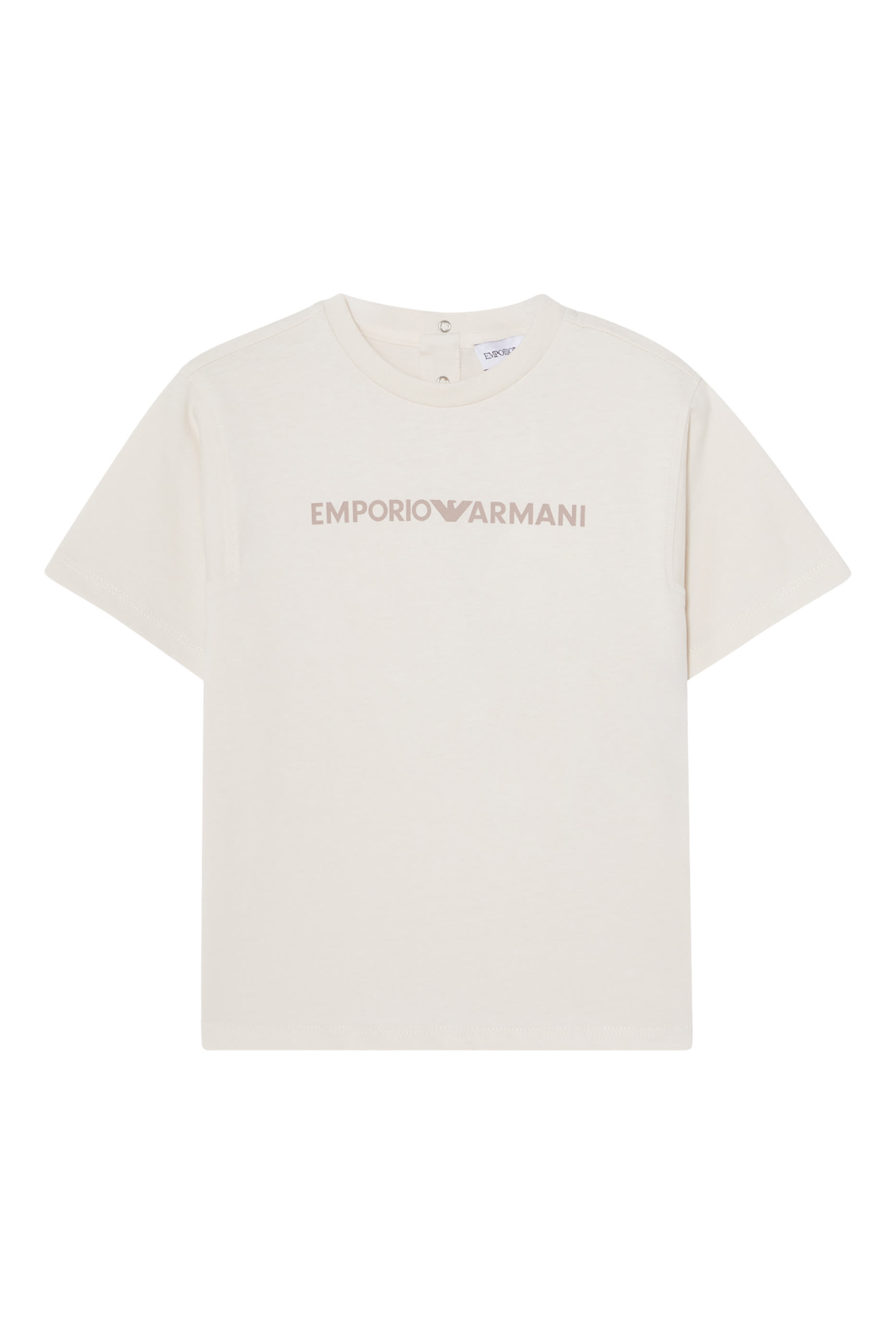 Kids Logo Back Button Closure T-Shirt
