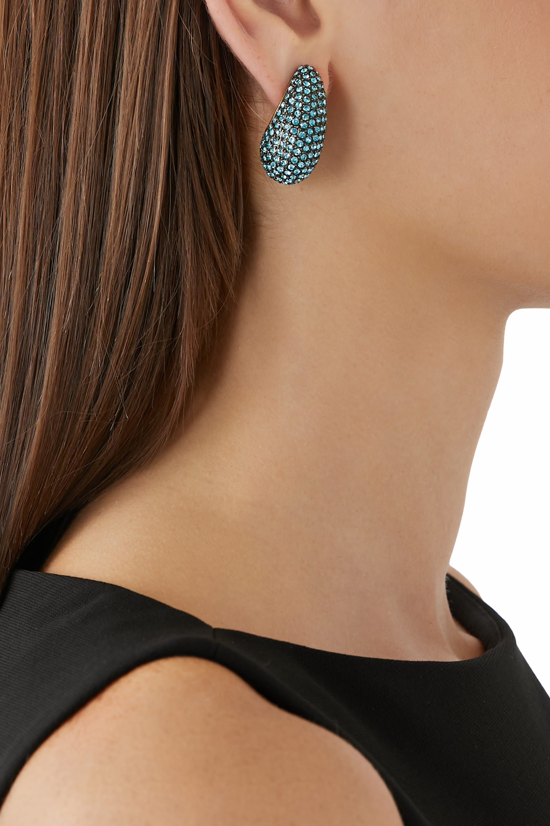 Pave Dome Earrings