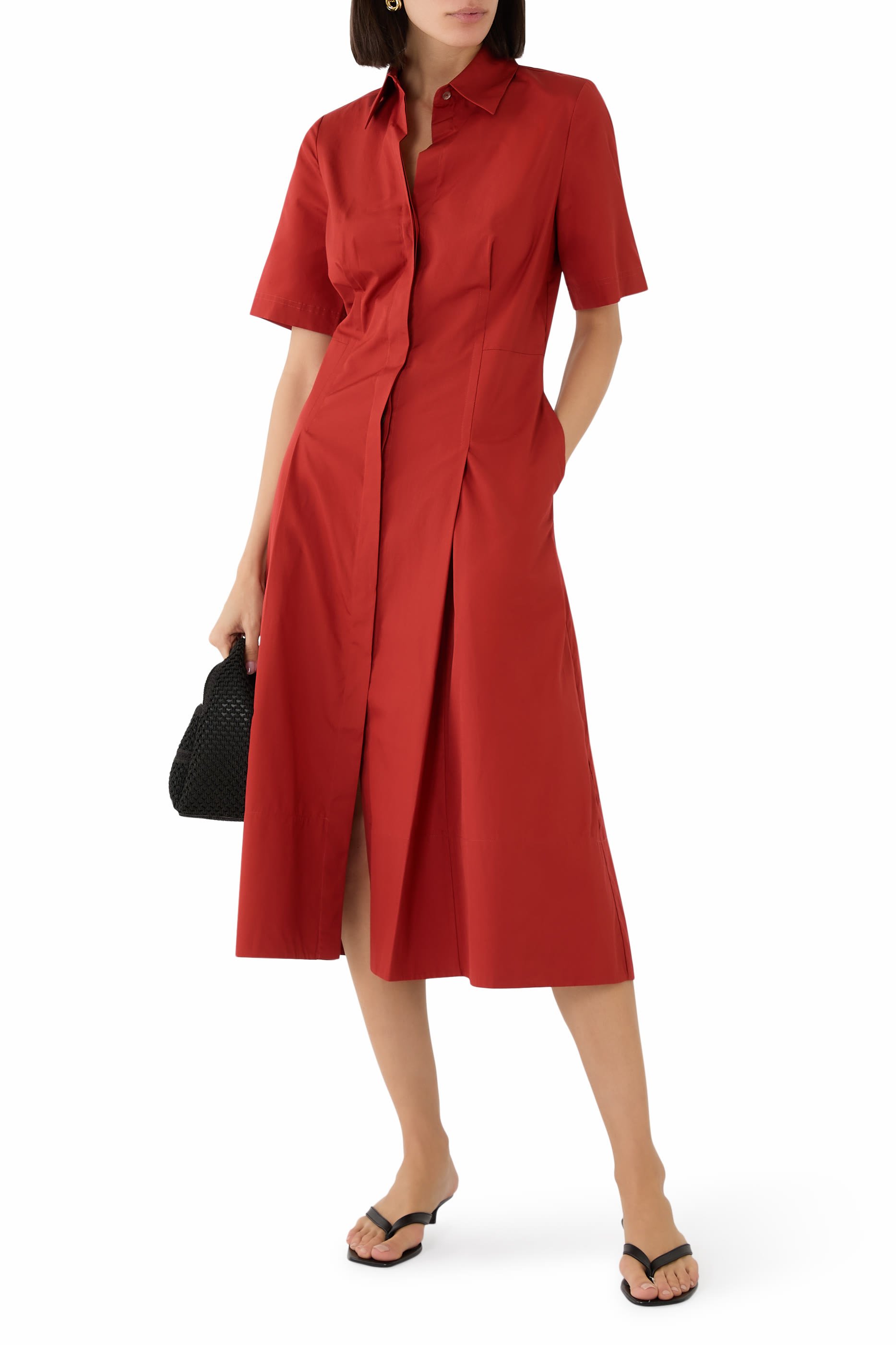 Short Sleeves Shirt Dress