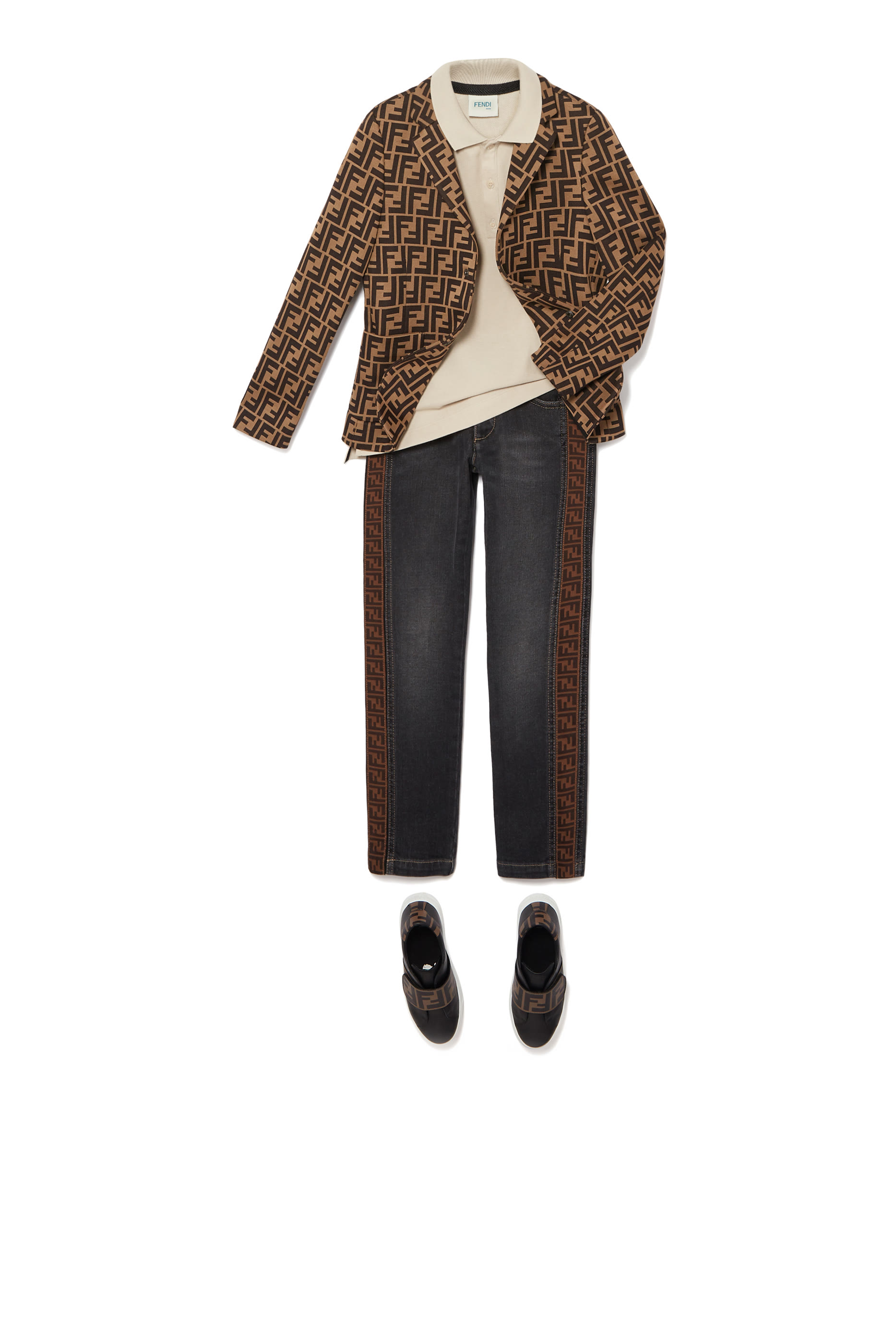 FF Cotton Jacquard Blazer