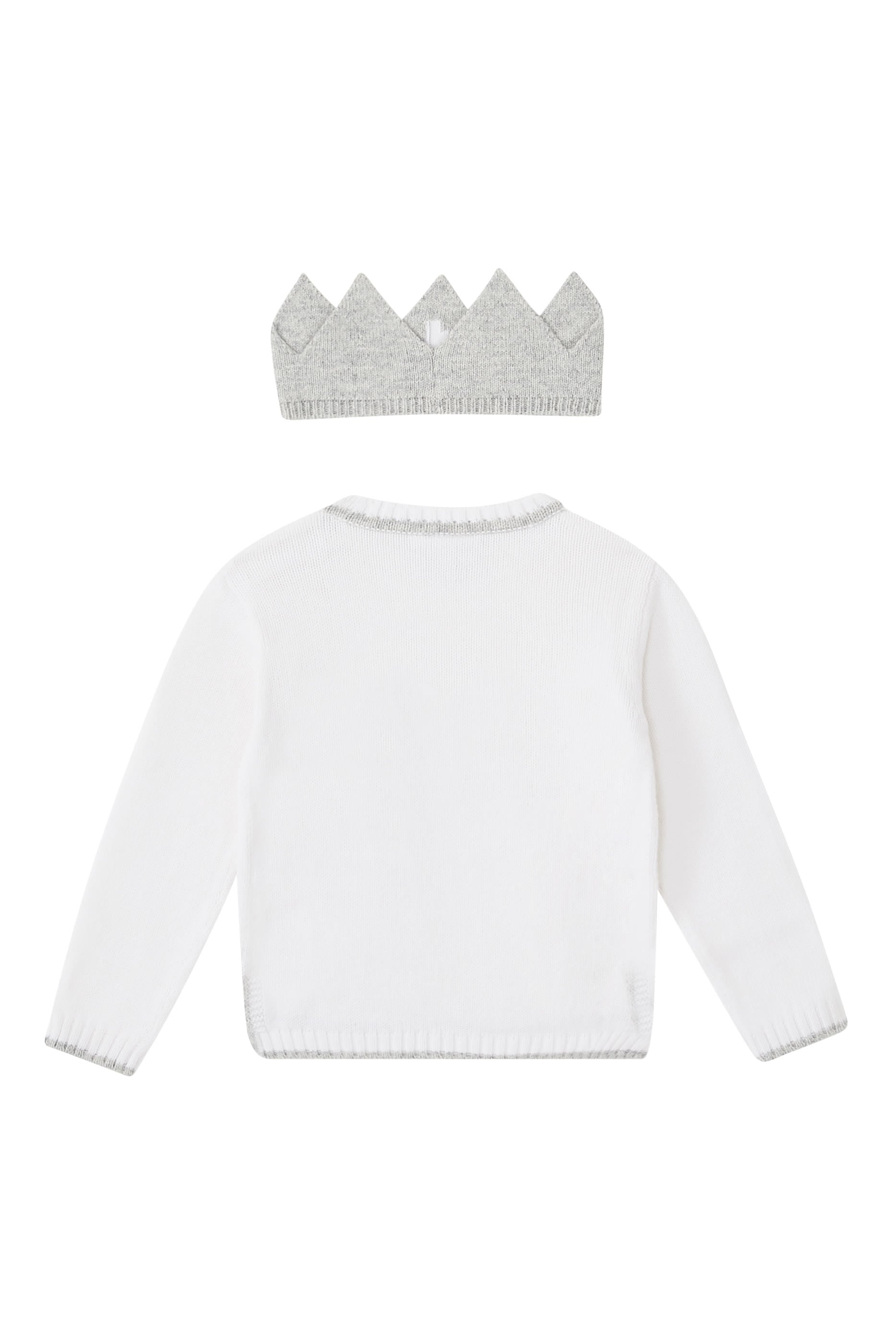 Kids Organic Cotton Blend My 2nd Birthday Jumper & Crown Gift Set 
