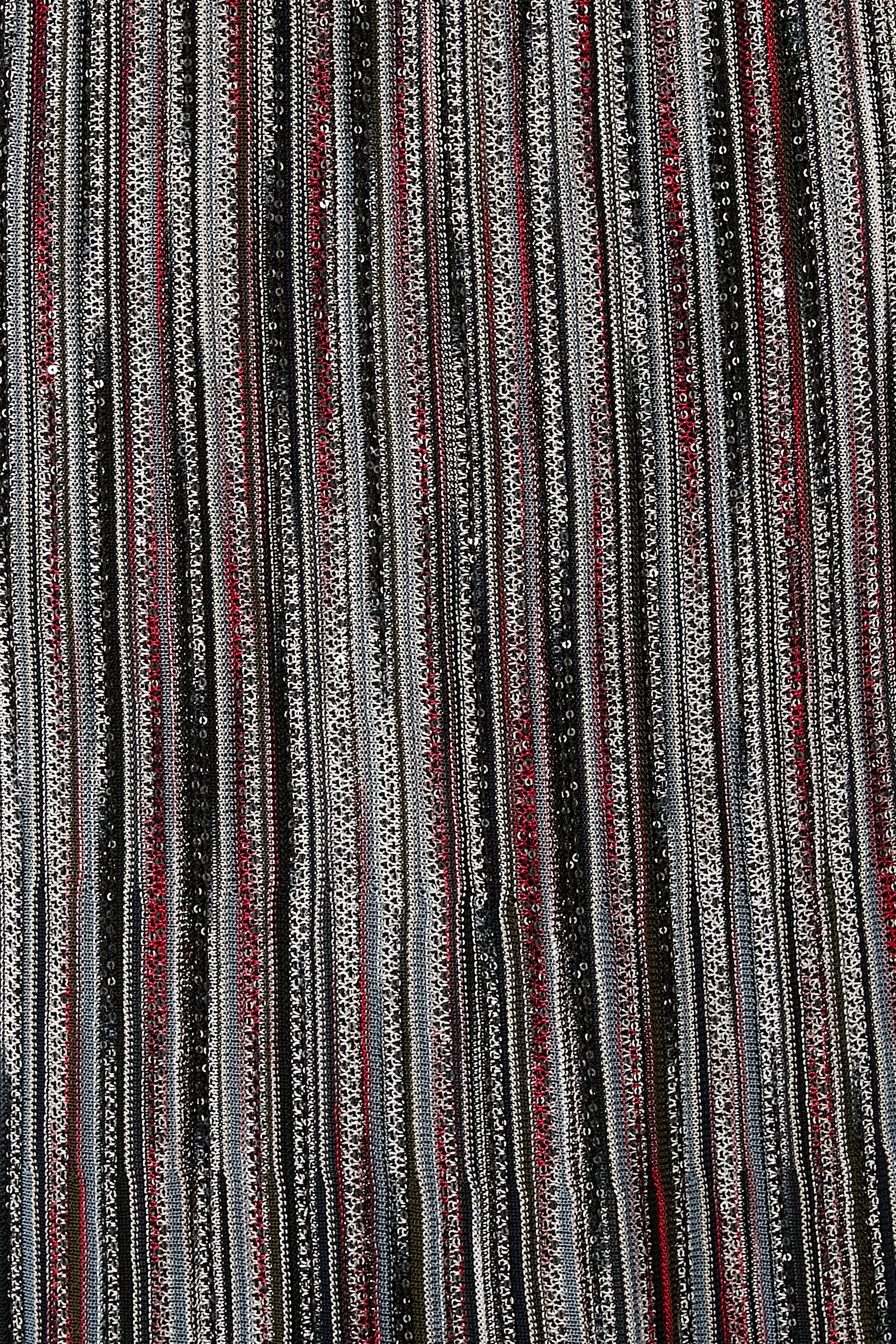 Partialized Knit Lurex Maxi Skirt