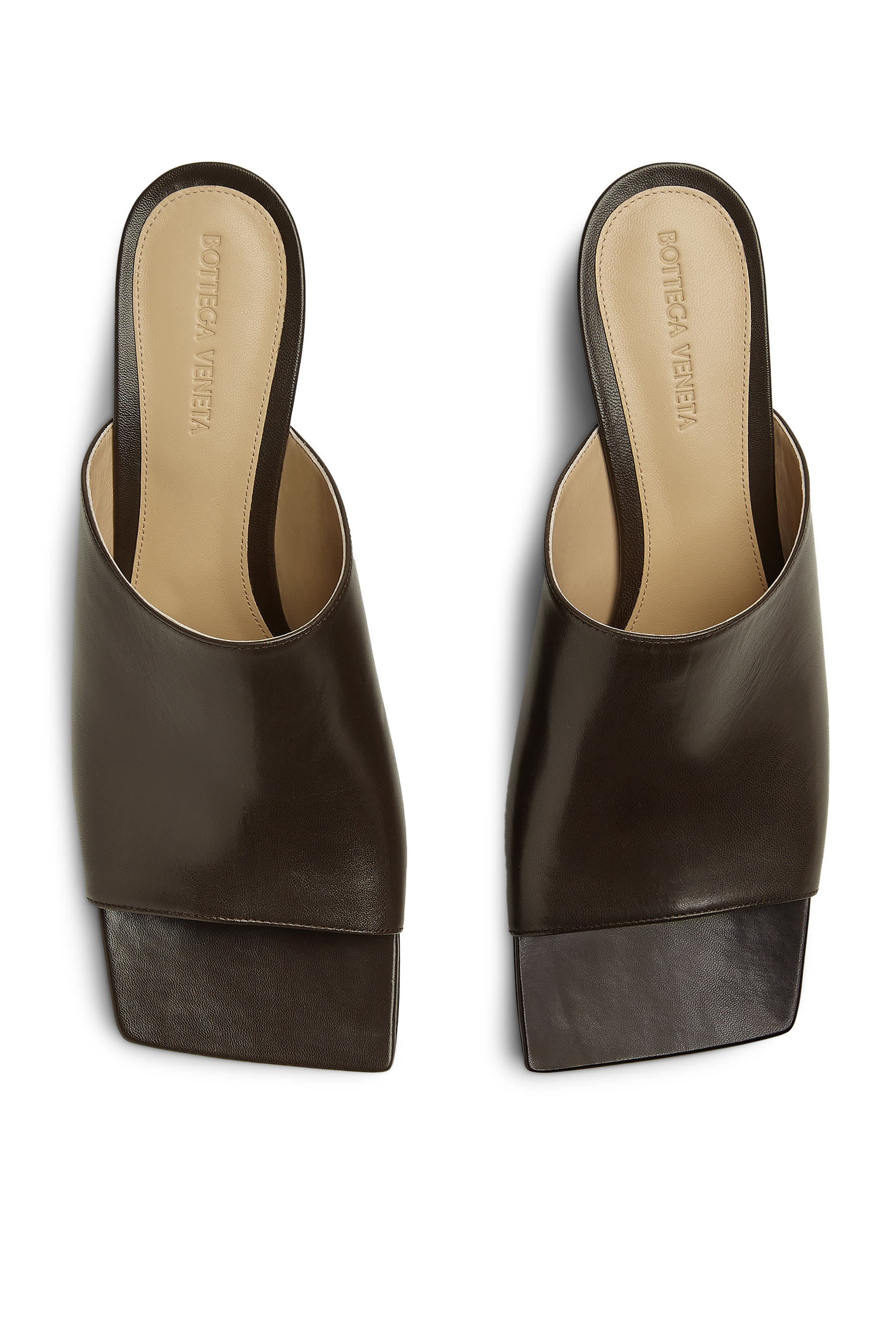 Stretch Leather Mules