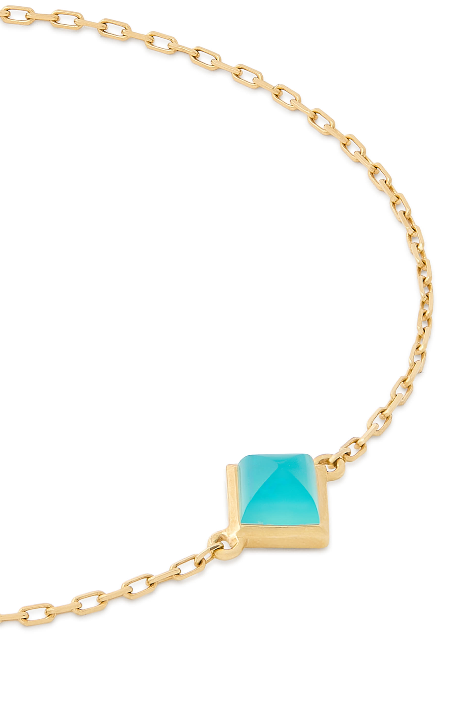 Cleo Pyramid Bracelet, 18k Yellow Gold