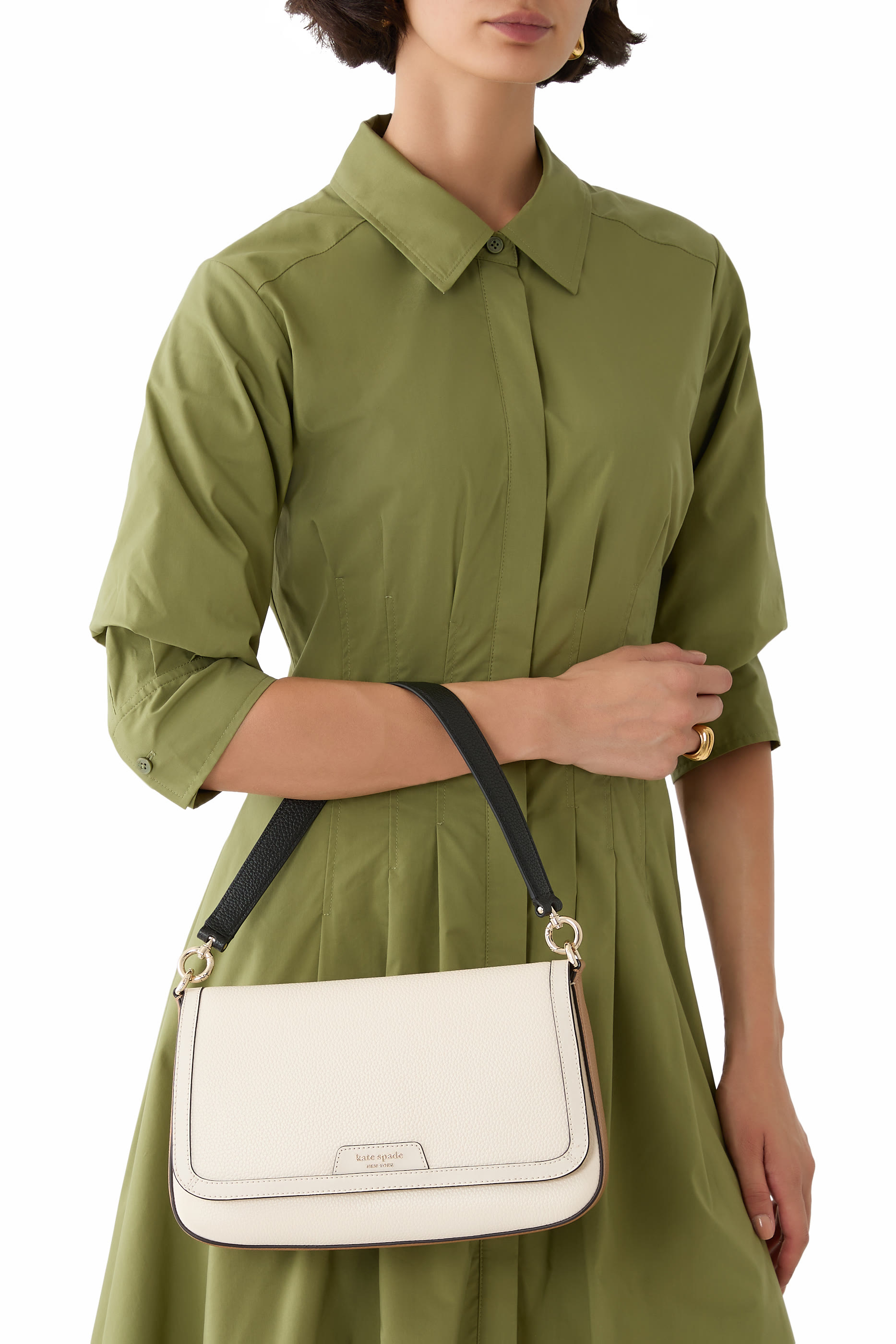 Hudson Colorblock  Convertible Flap Shoulder Bag