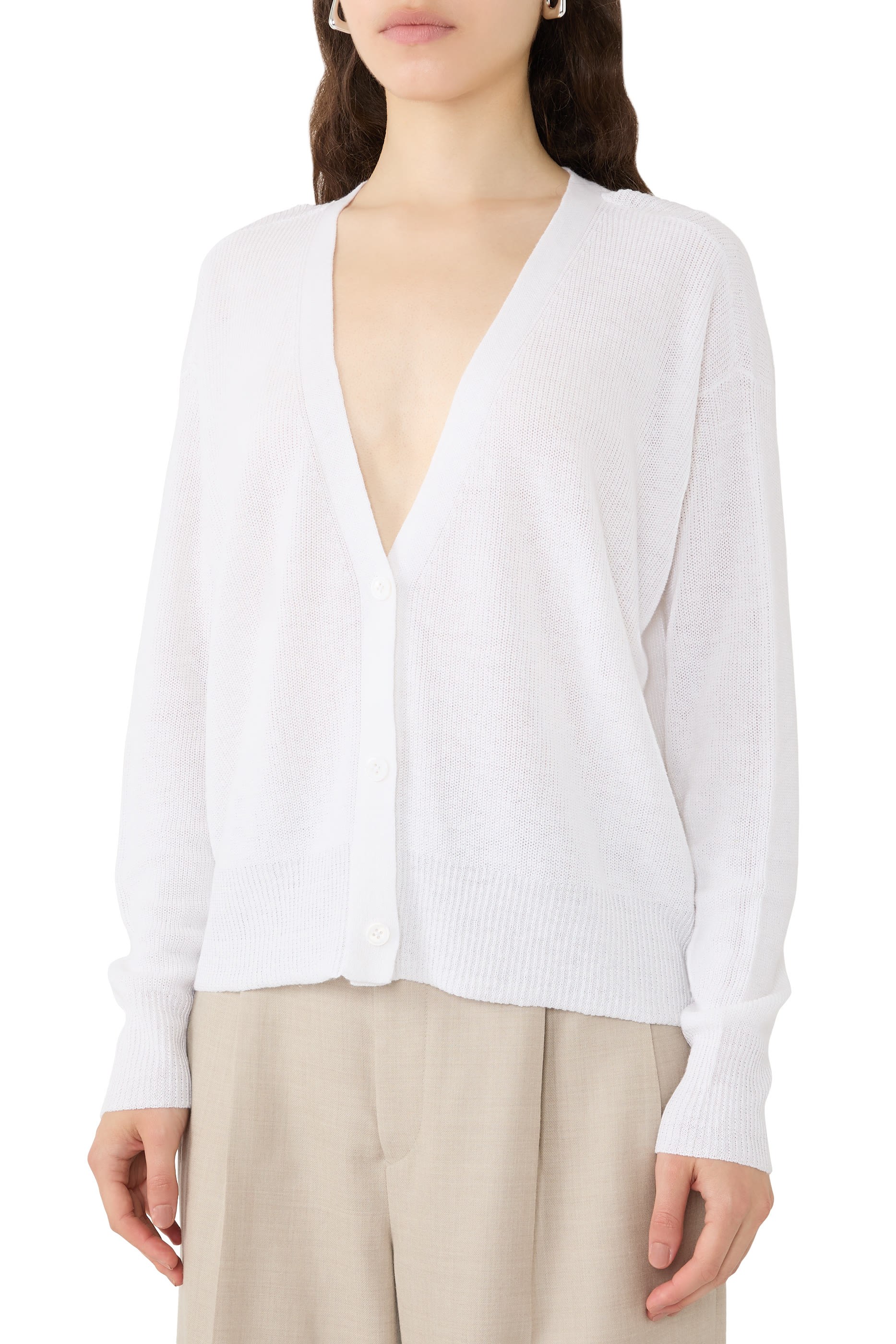 Organic Linen Cotton Slouchy Cardigan