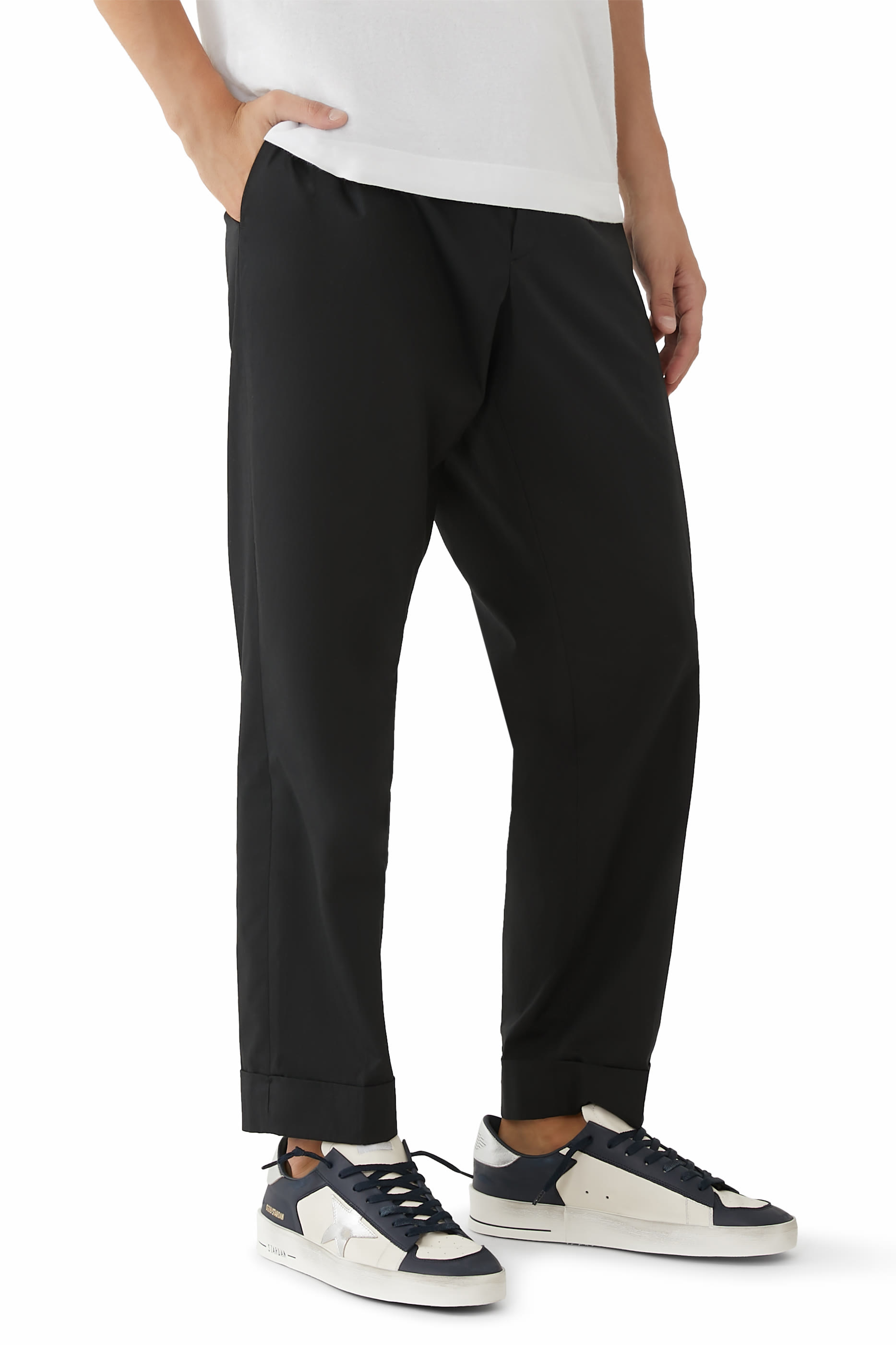 Stardan Sneakers in Nappa with Silver Mirror-Effect Star and Heel Tab