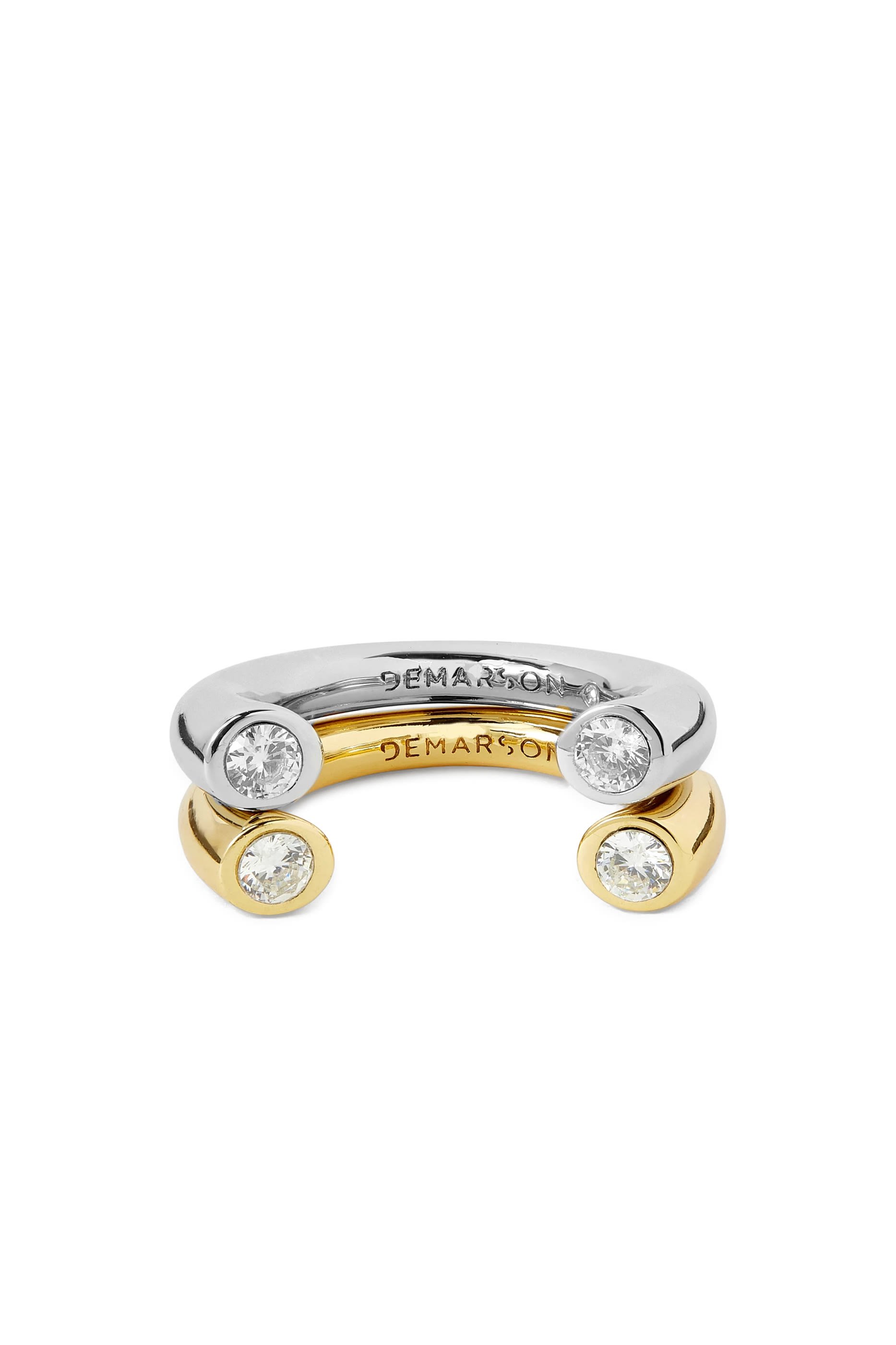 Miley Stackable Ring Set, 12K Gold Plated Brass