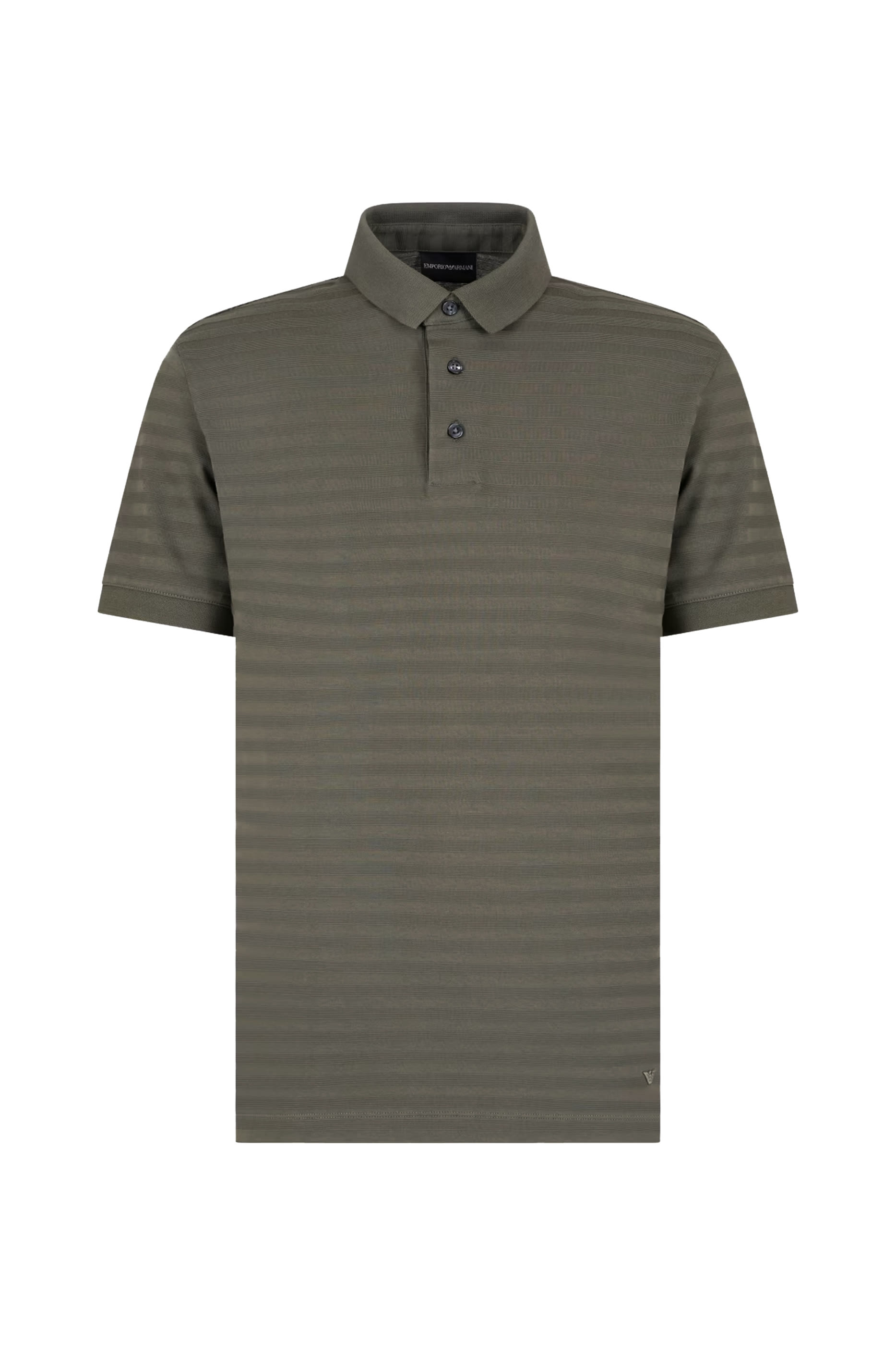 Horizontal Stripe Effect Polo Shirt