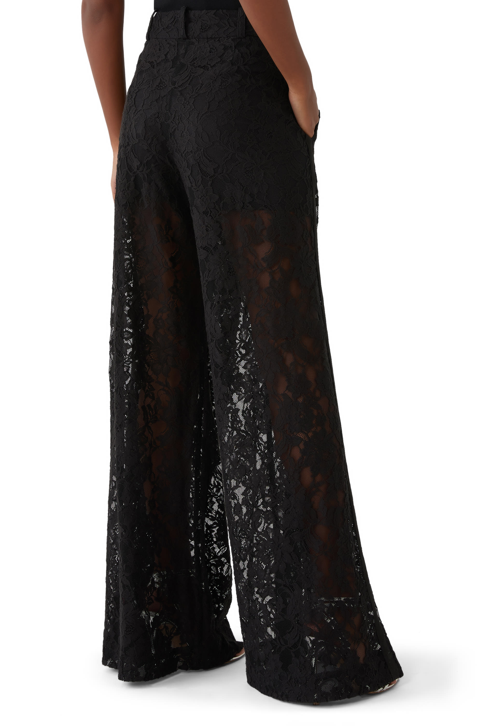 Crush Belted Lace Pants