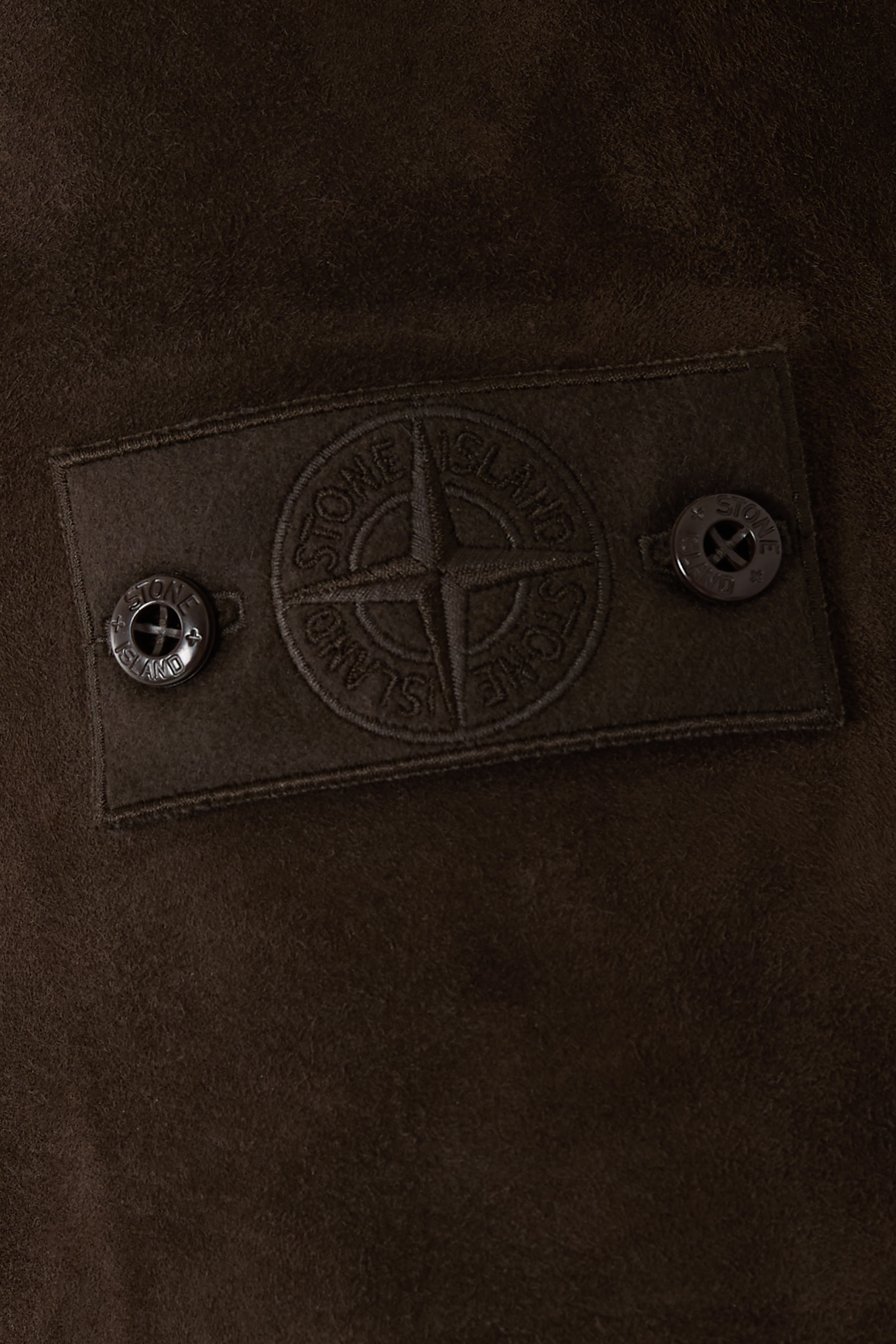 Hooded Jacket in Suede Sheepskin