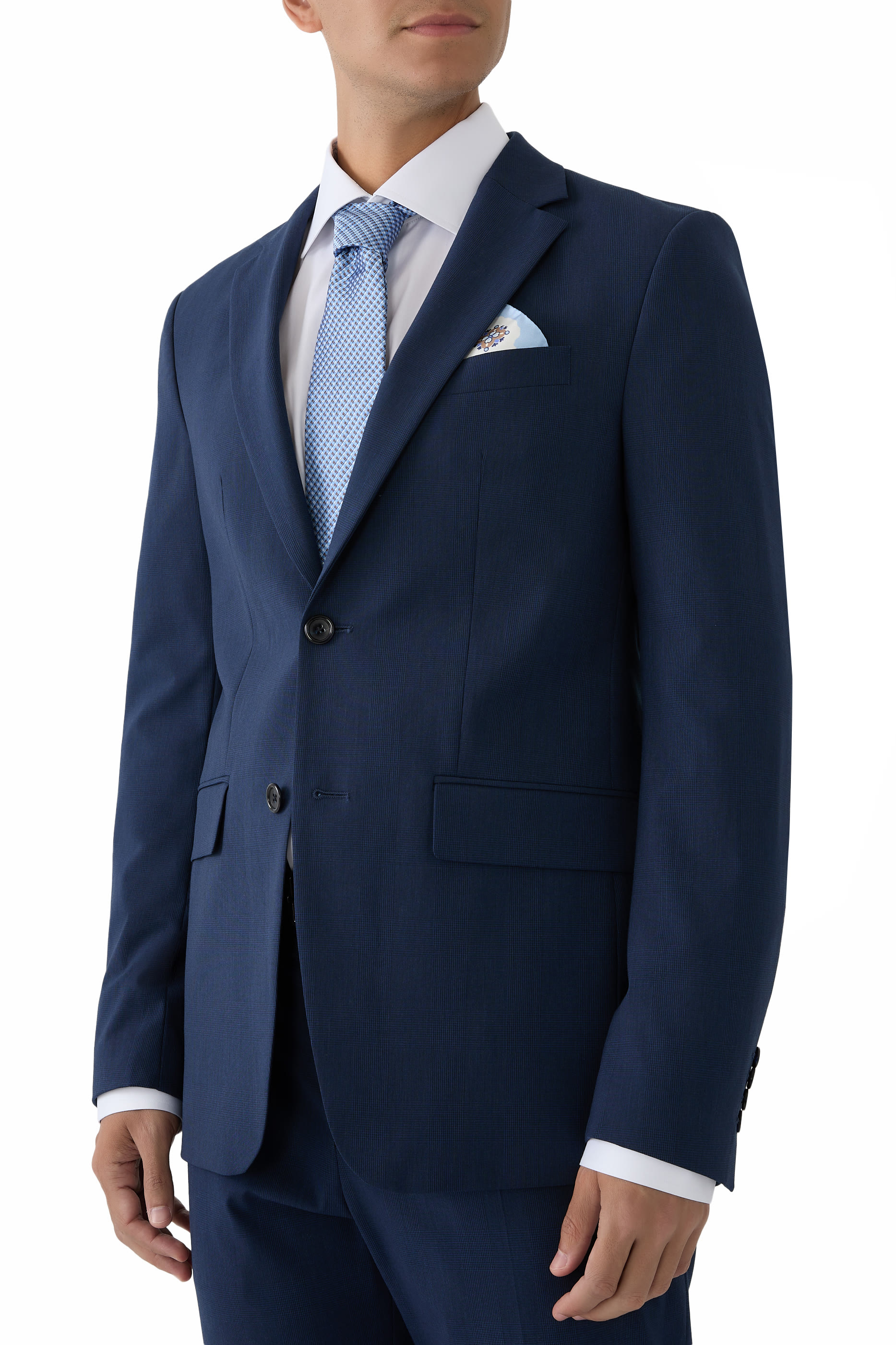 Geometric Silk Pocket Square