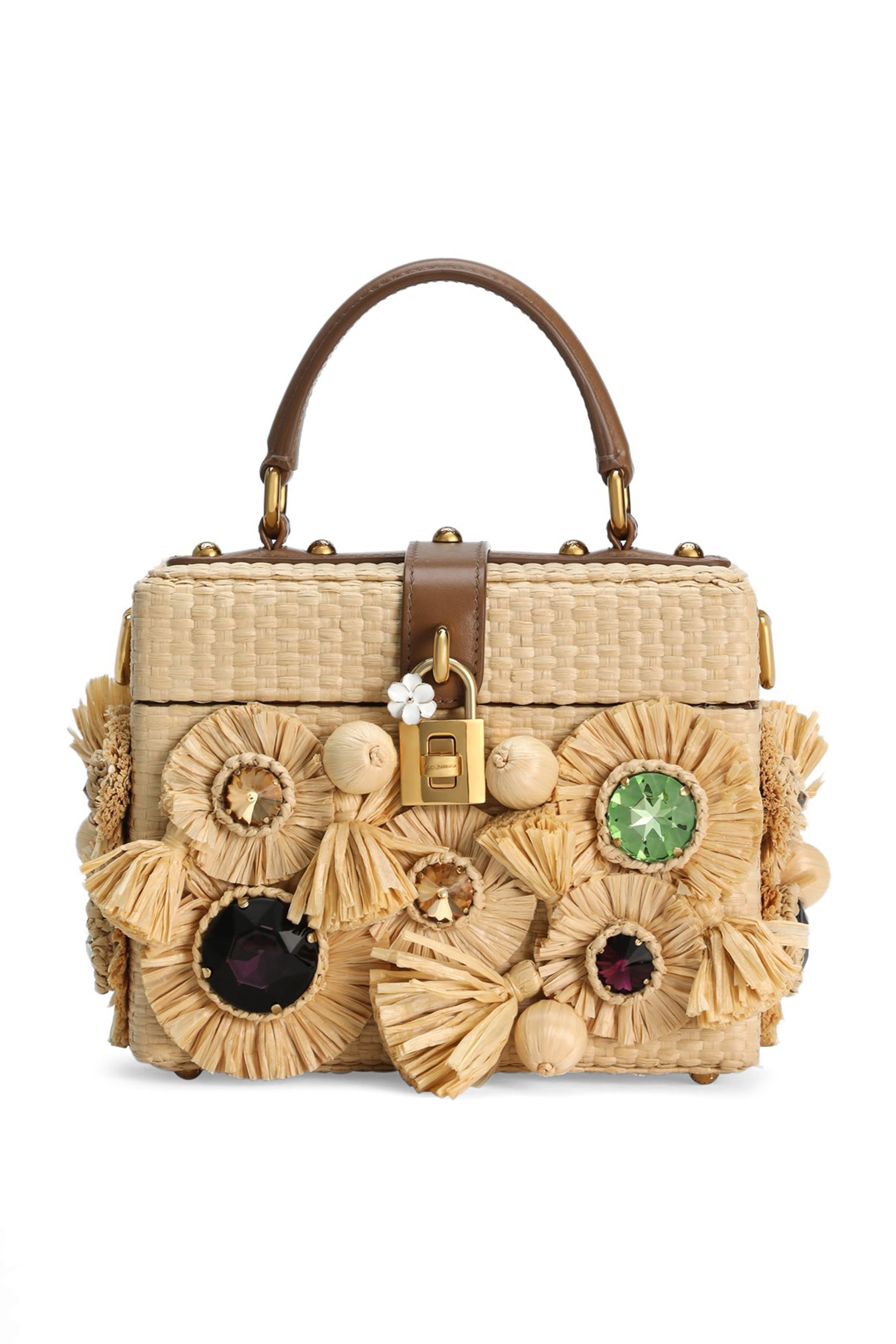 Dolce Box Embroidery Crochet Handbag 