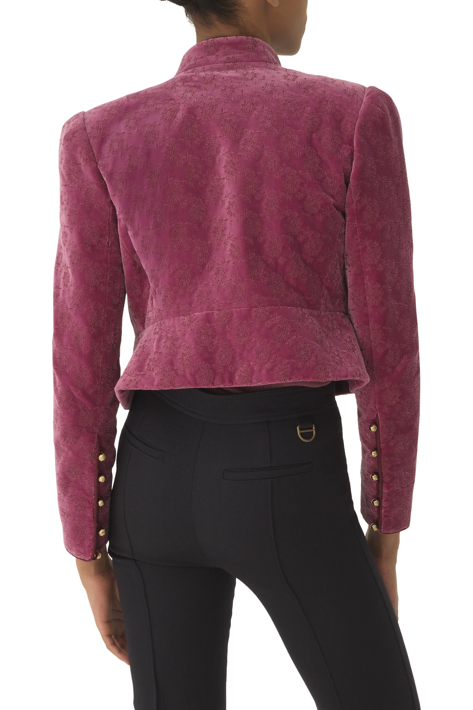 Fitted Spencer Velvet Jacket