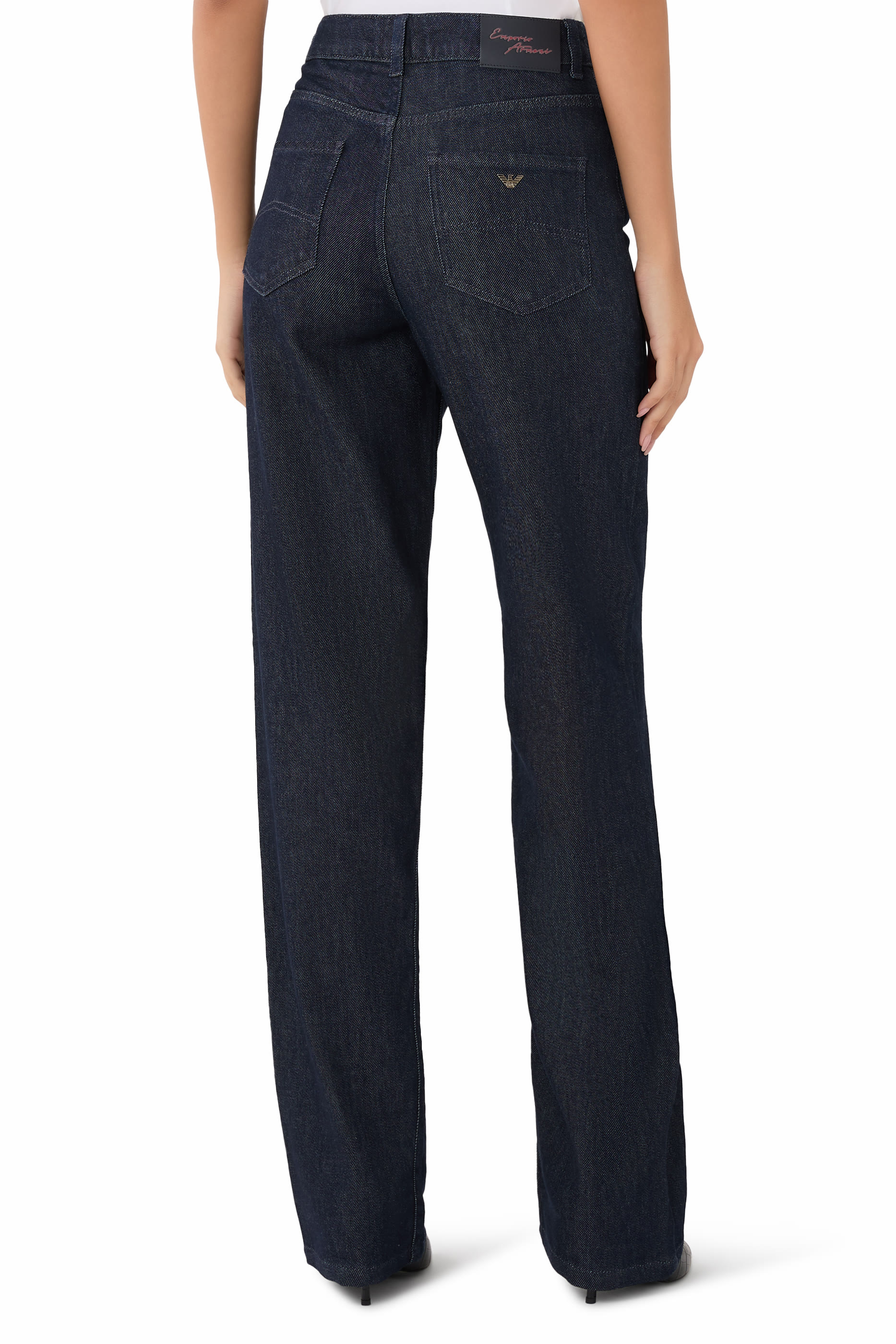J4B High-Rise Straight-Leg Jeans