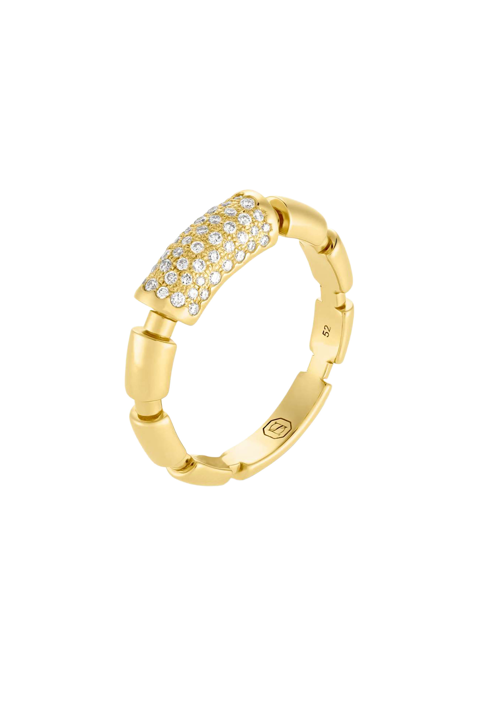 Iteru Ring, 18k Yellow Gold & Diamonds