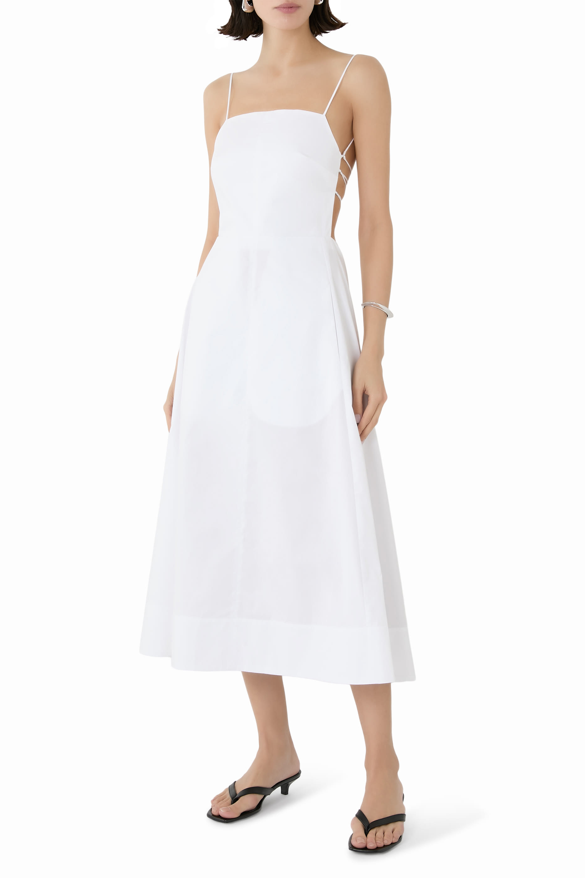 Eco Poplin Strappy Dress