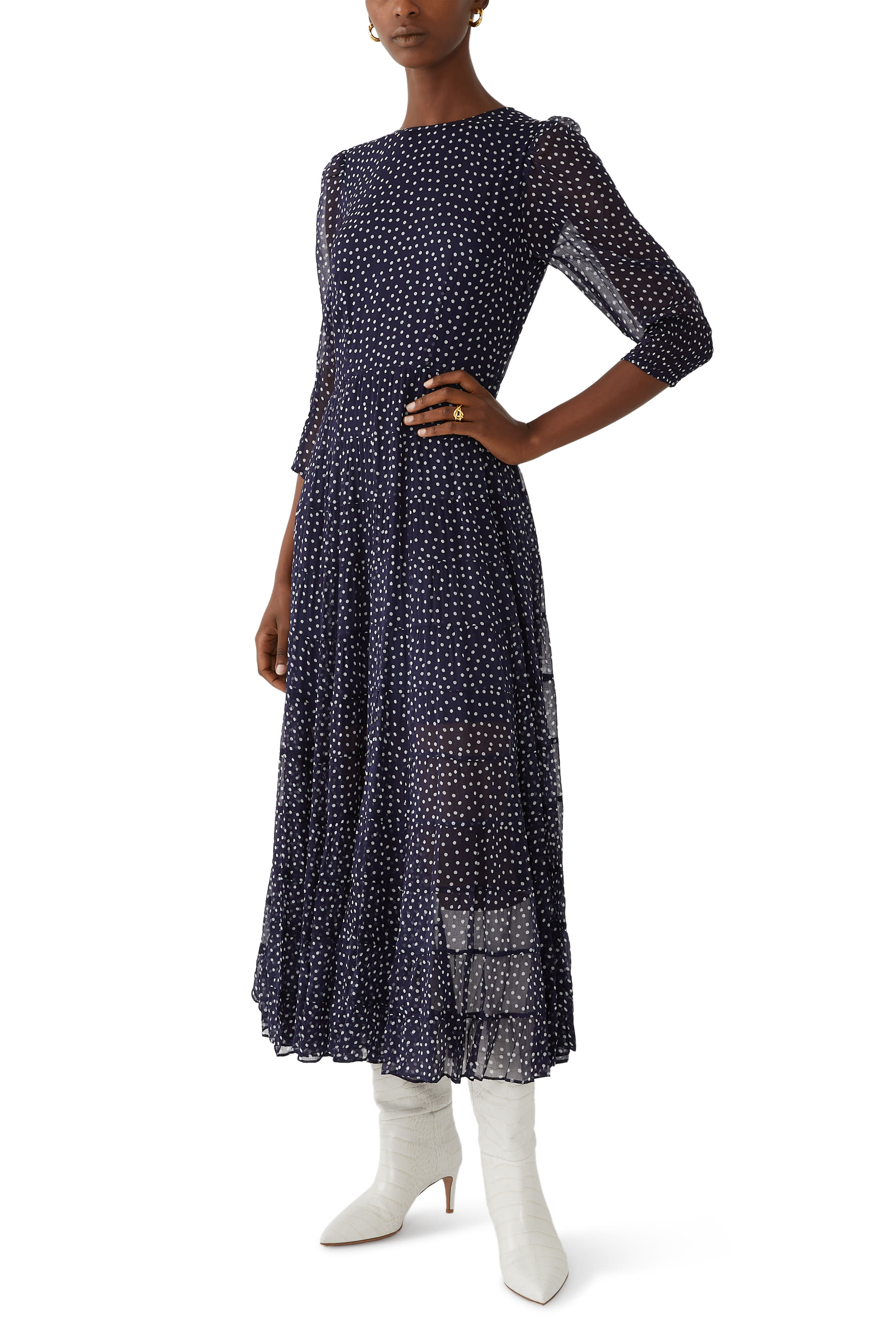 Kristen Tiered Midi Dress