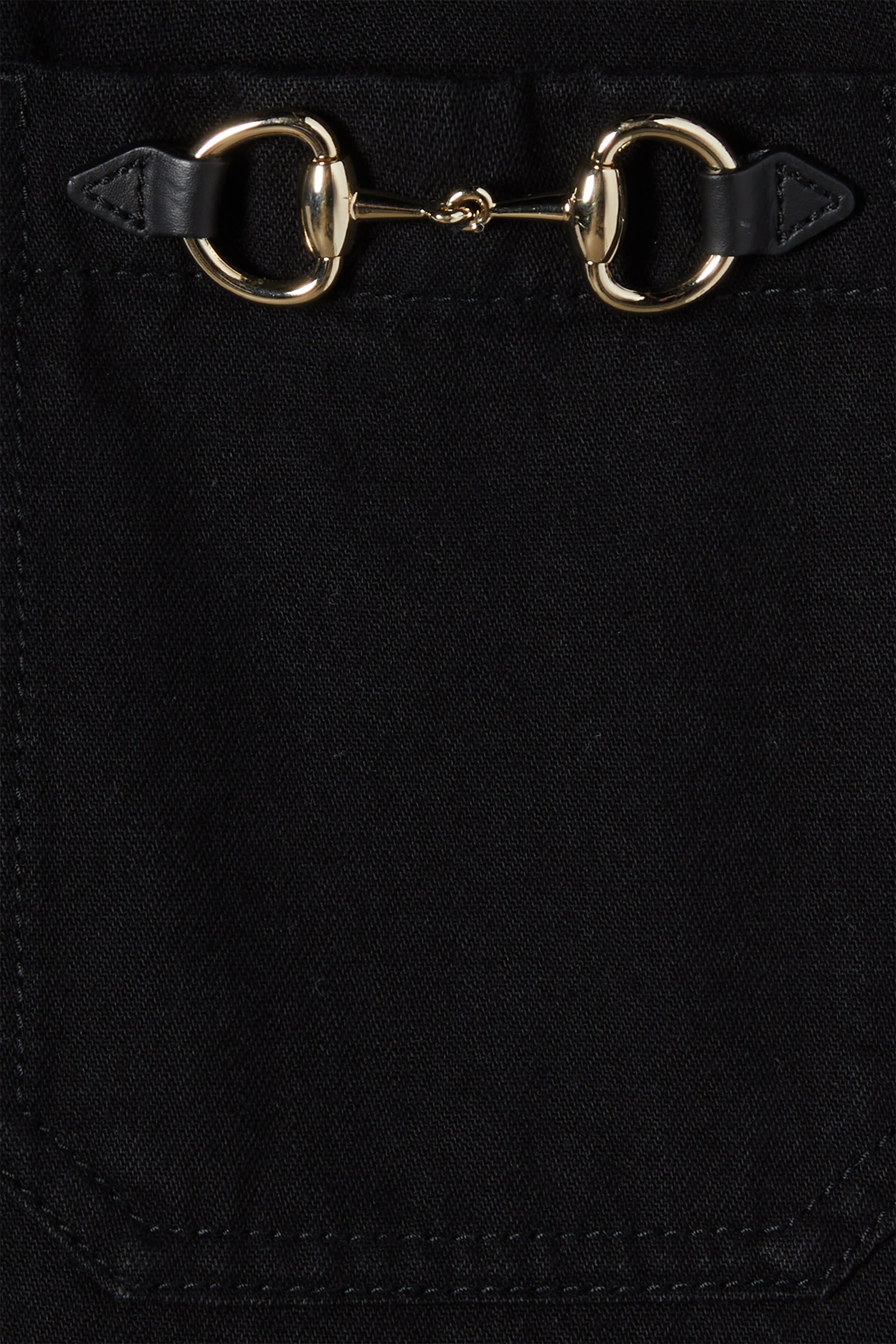 Horsebit Denim Jumpsuit