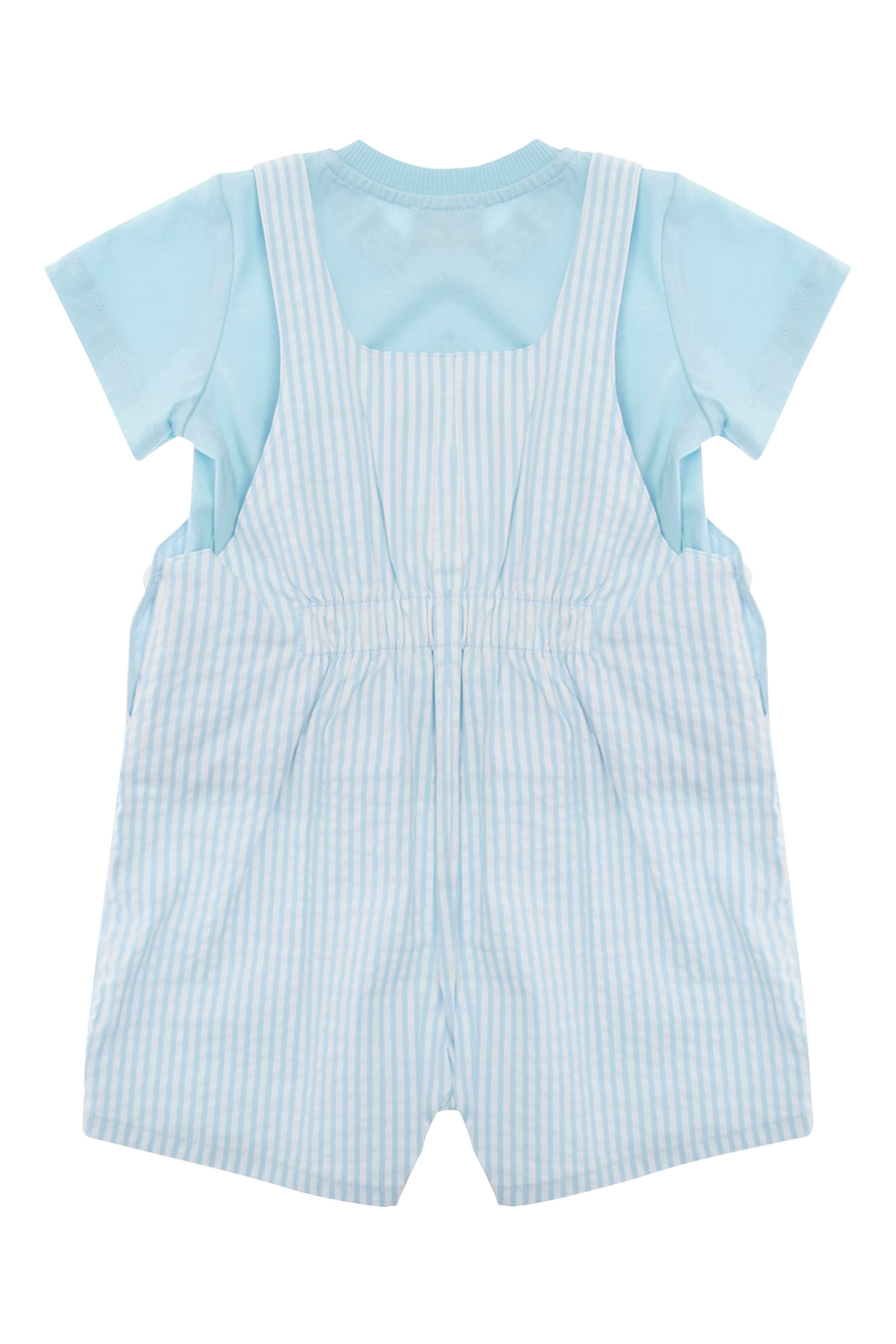 Kids Cotton T-Shirt & Dungarees Set