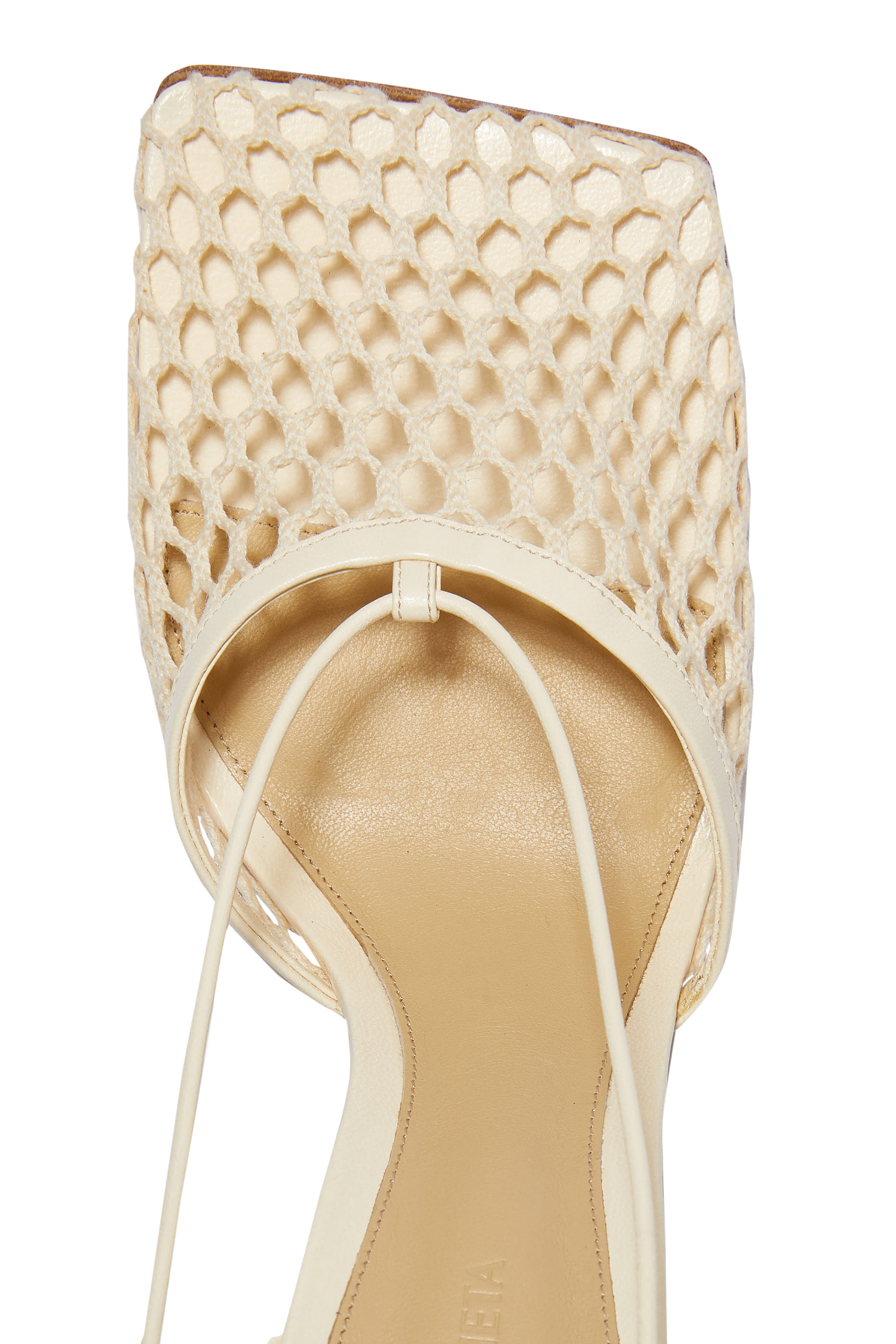 Mesh Leather Sandals