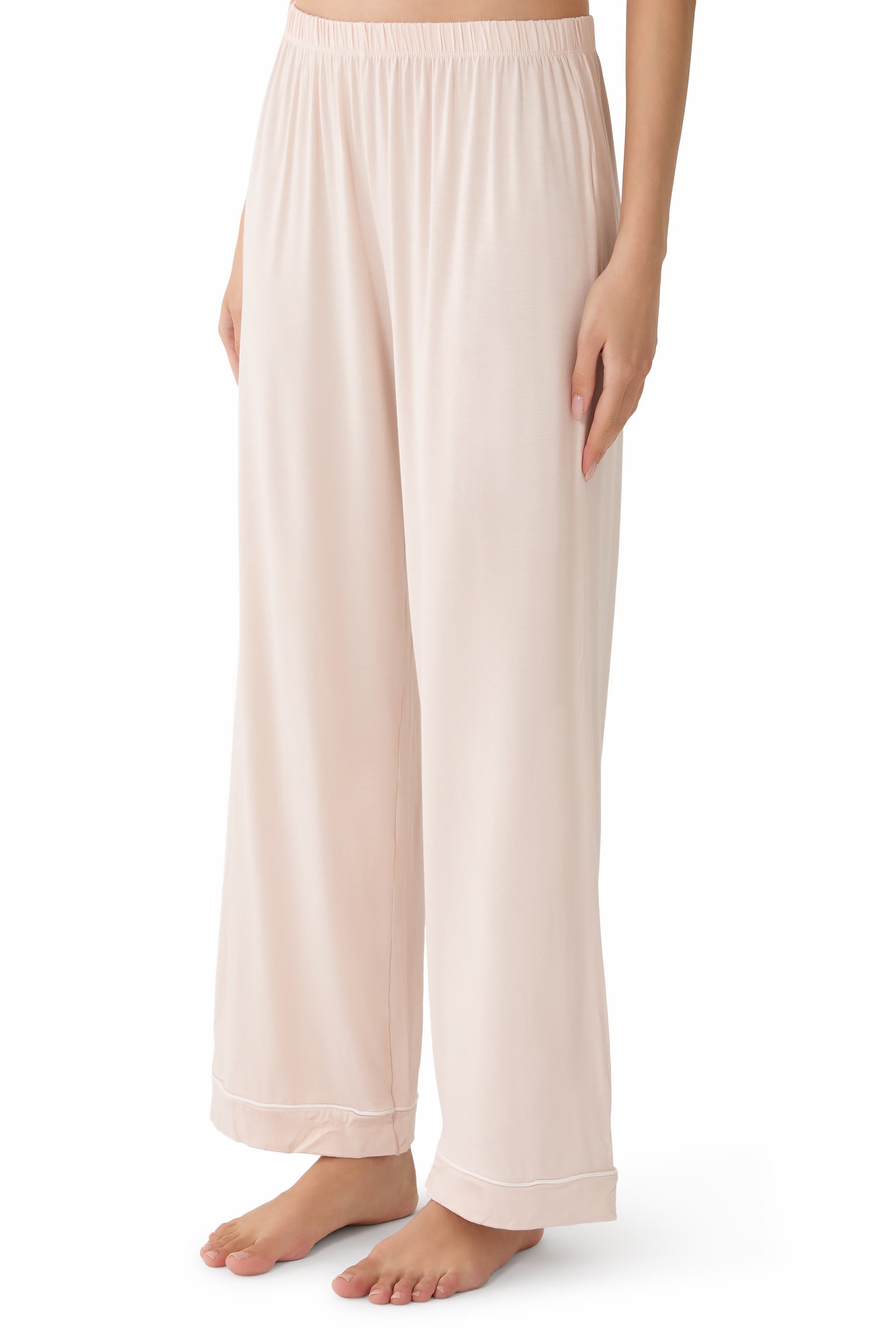 Cooling Jersey Relaxed Piped Pajama Set 