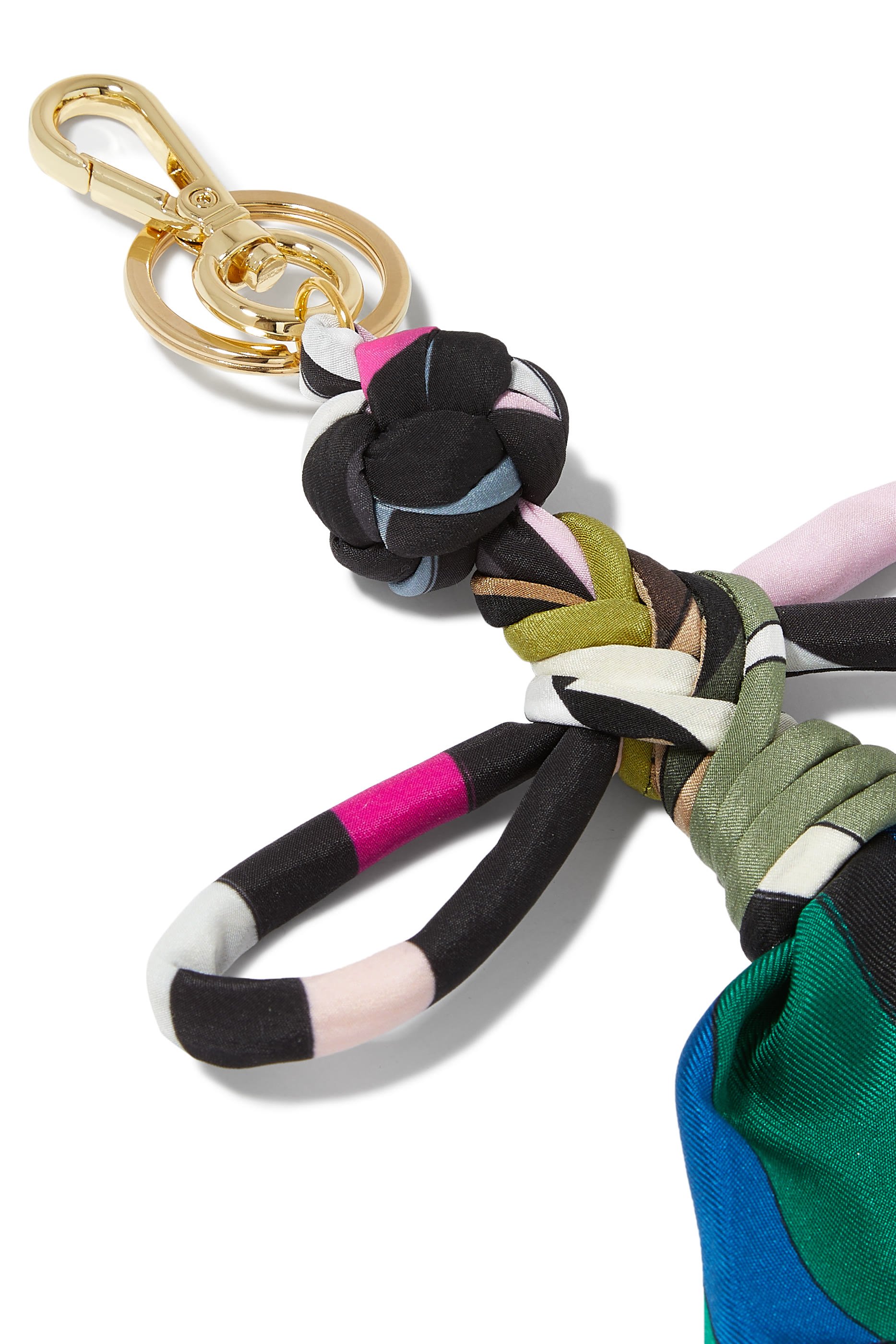 Iride Print Silk Keychain