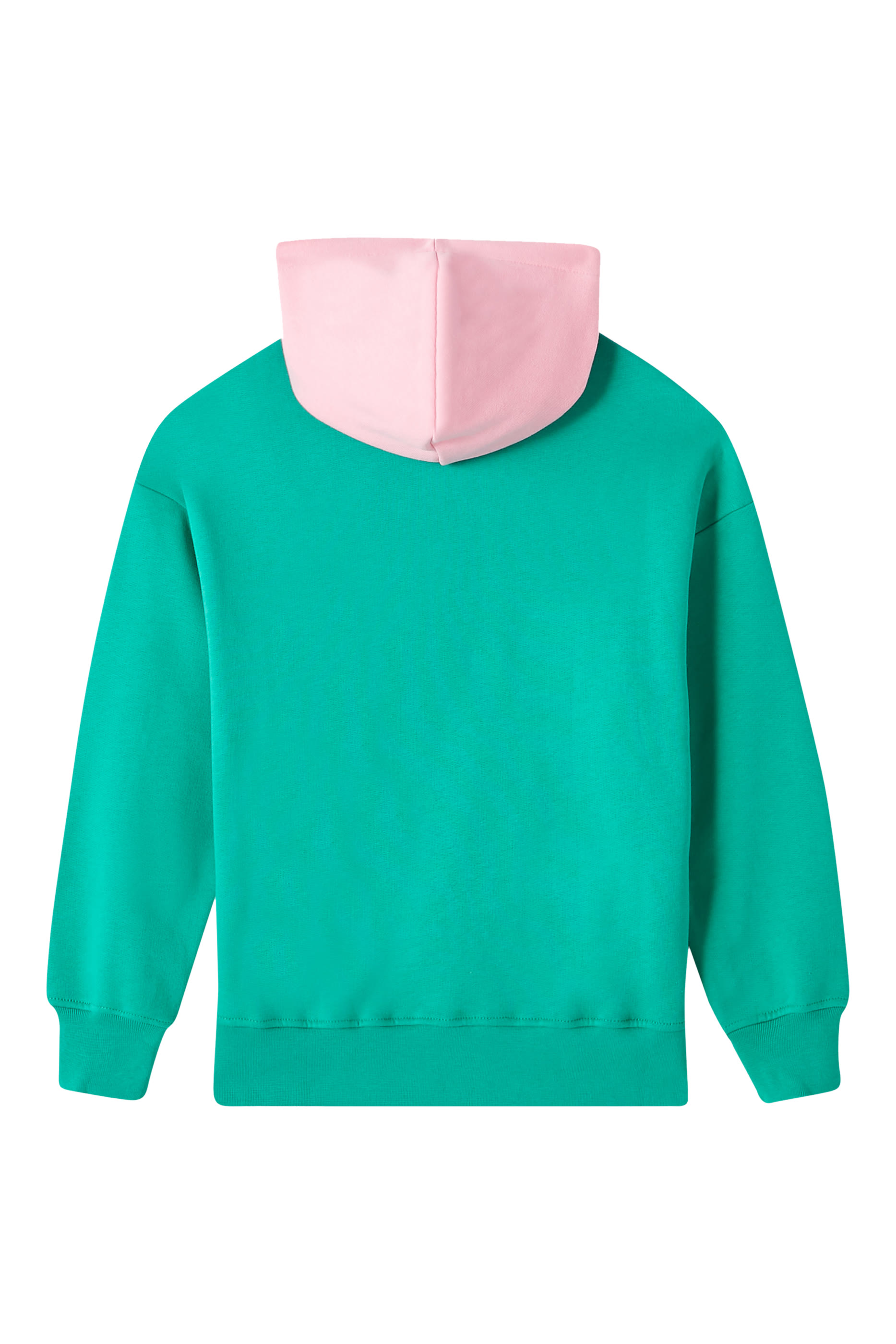 Kids Logo-Print Patchwork Hoodie