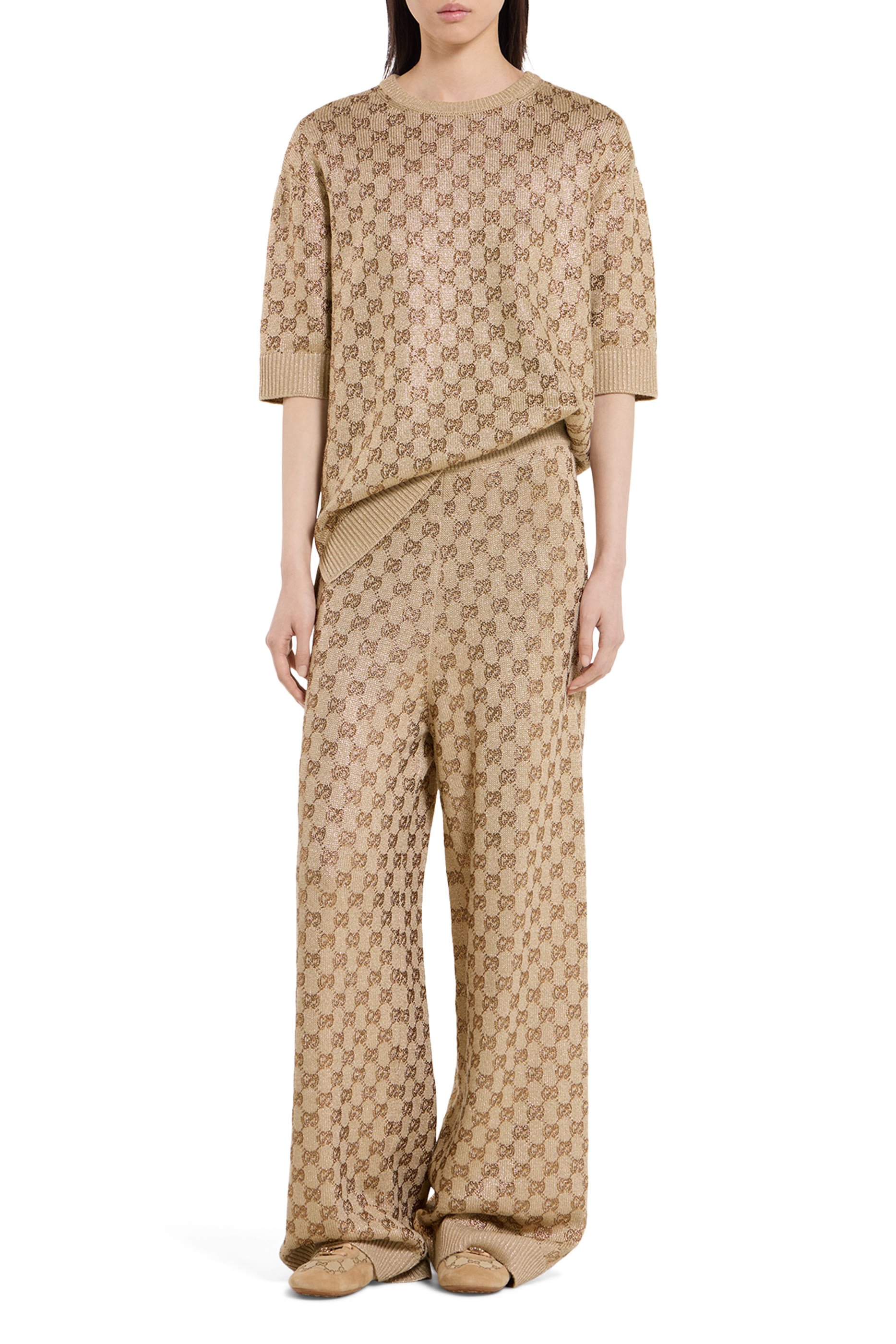 Allover GG Crystals Leisure Pants