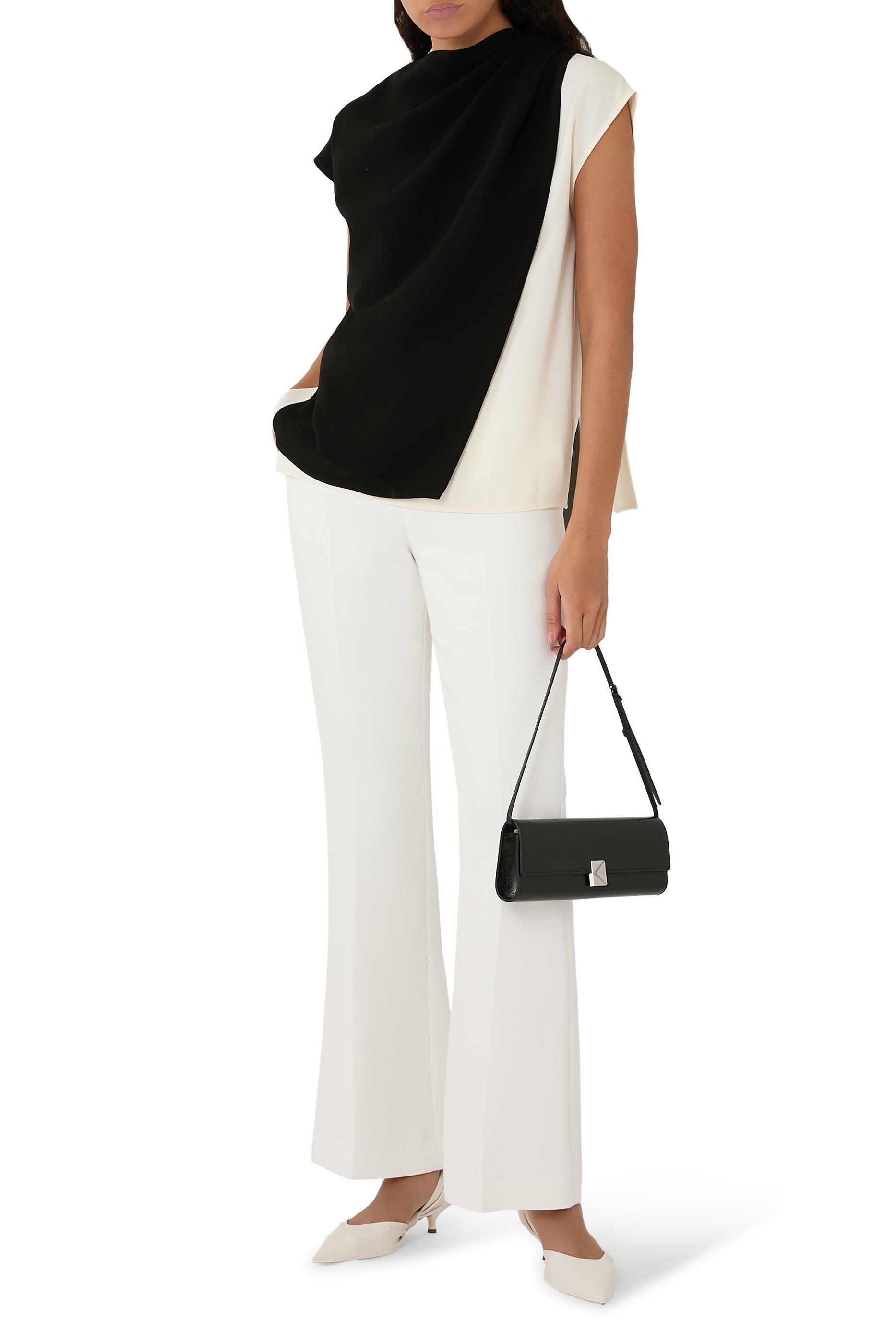 Elsa Asymmetric Crepe Top