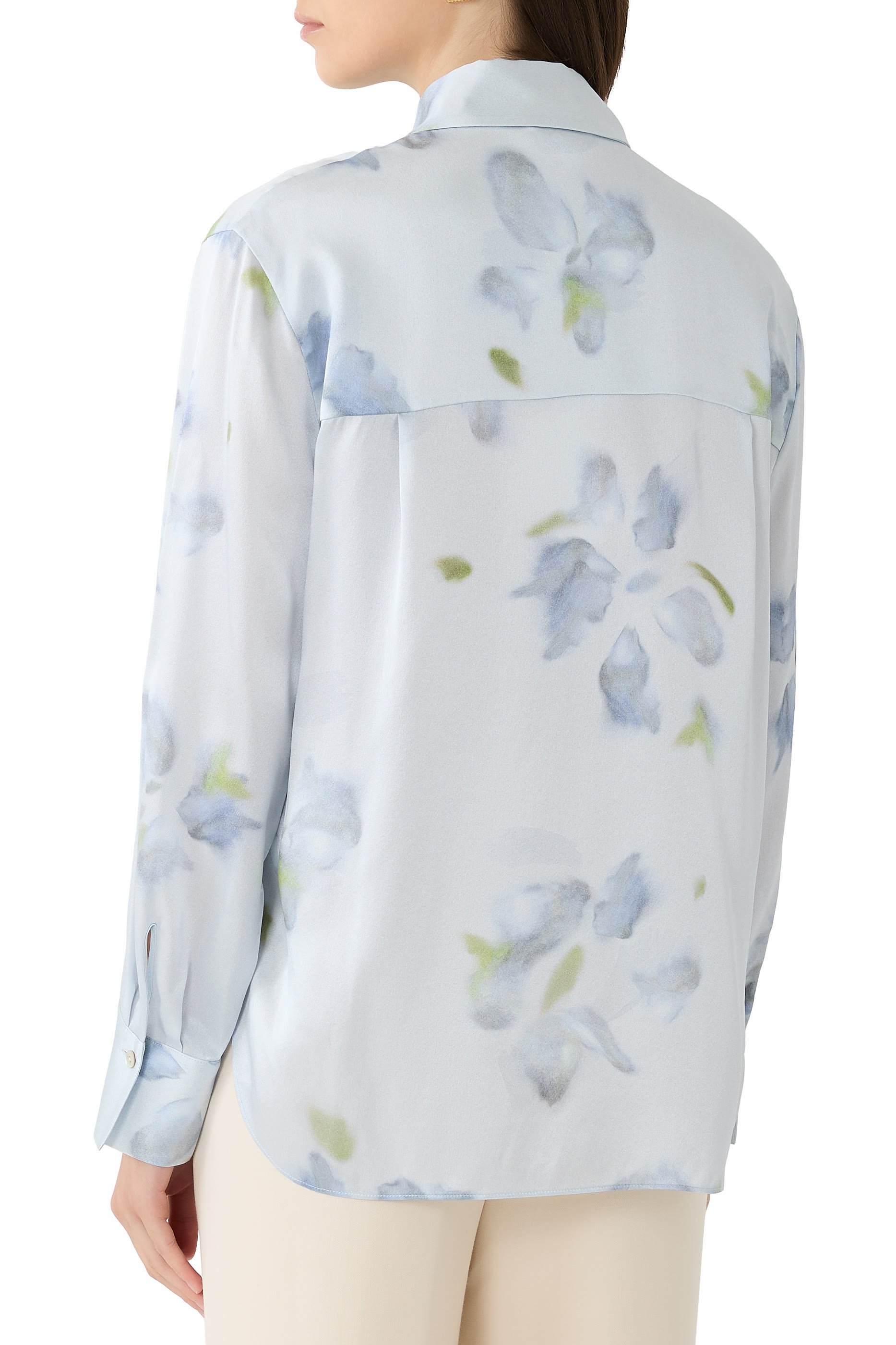 Petal Blur Button-Front Shirt
