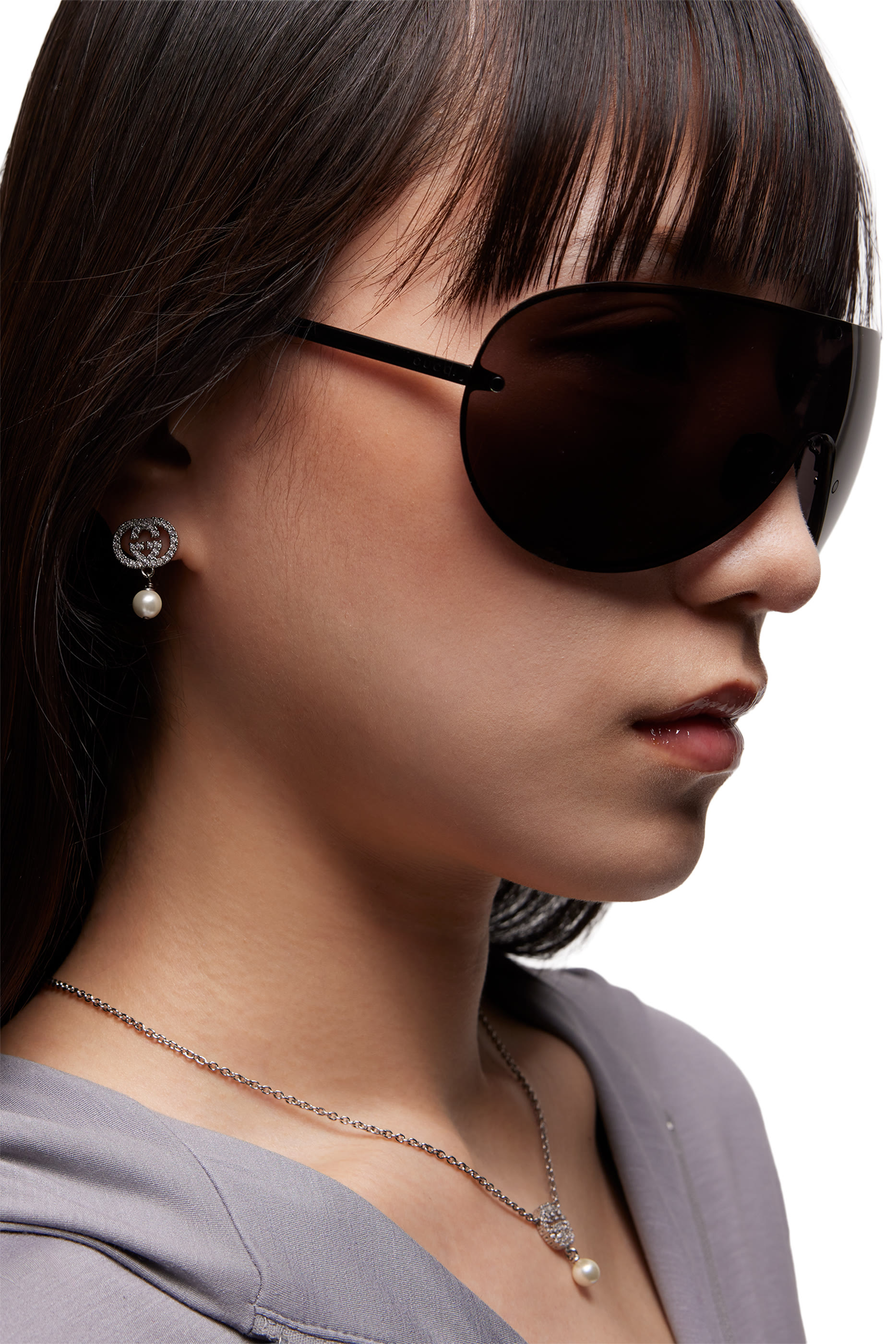 Crystal And Pearl Earrings