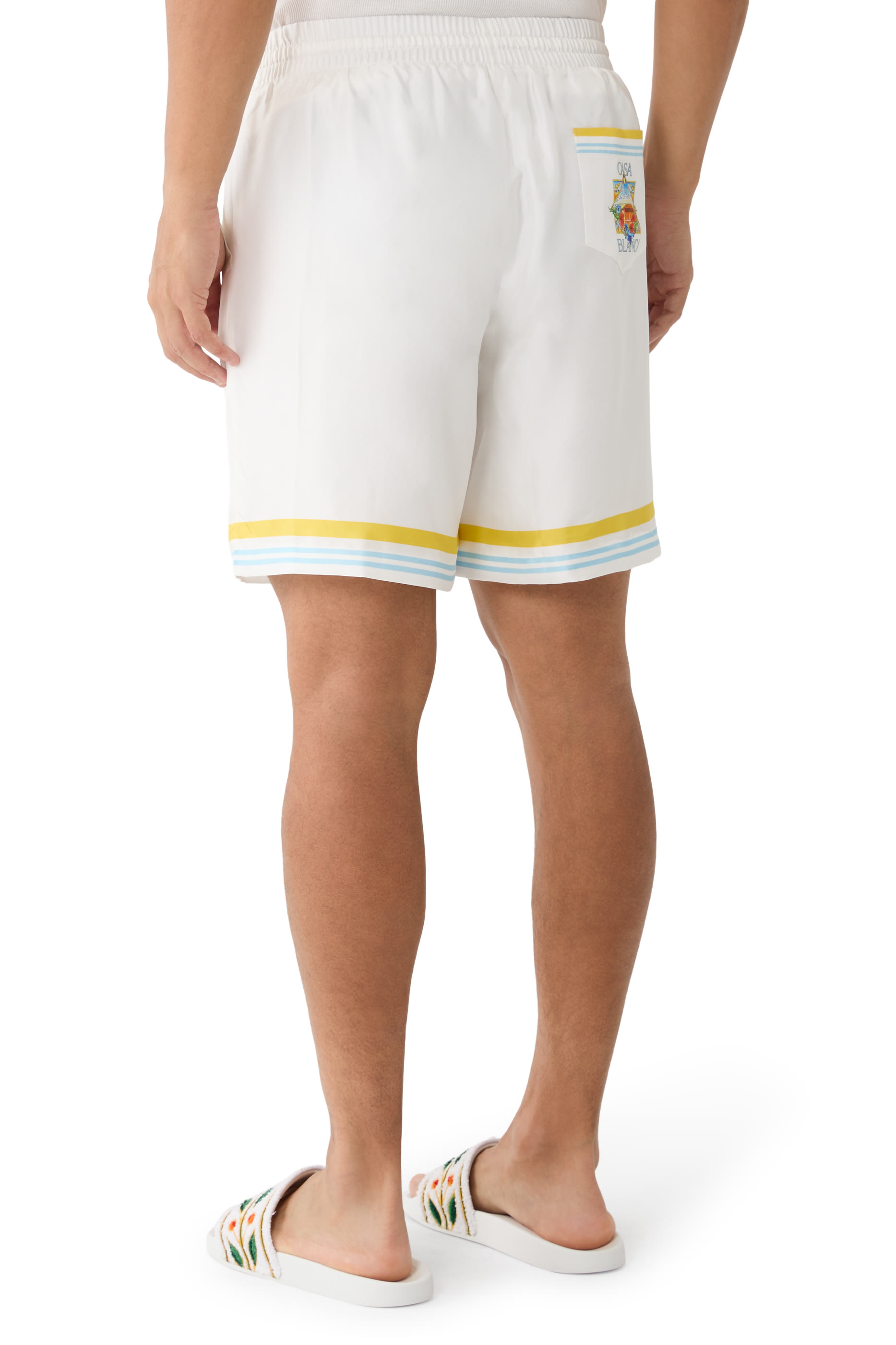 Tennis Landscape Silk Shorts 